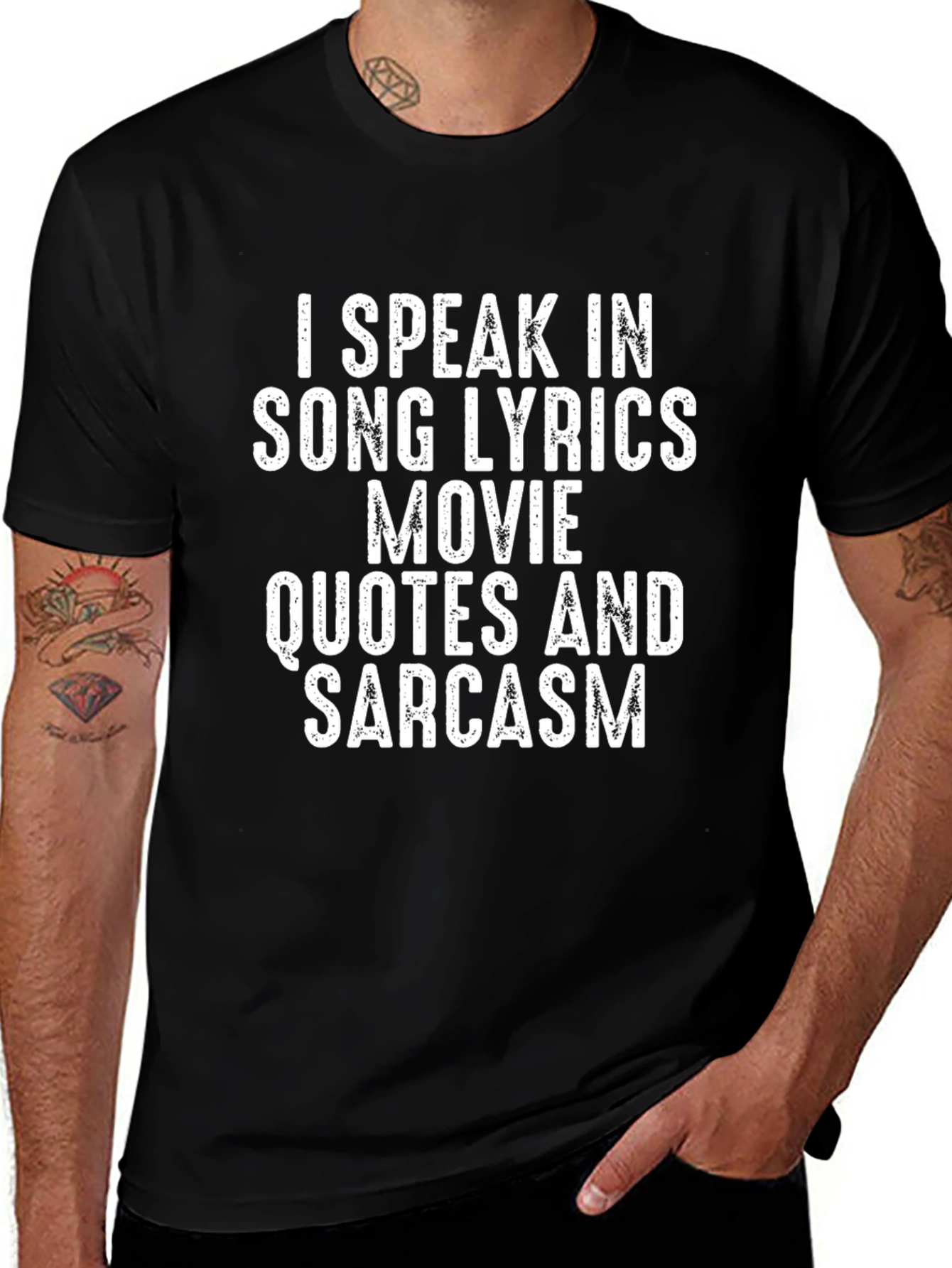 I Speak in Song Lyrics Funny Sarcastic T-Shirt