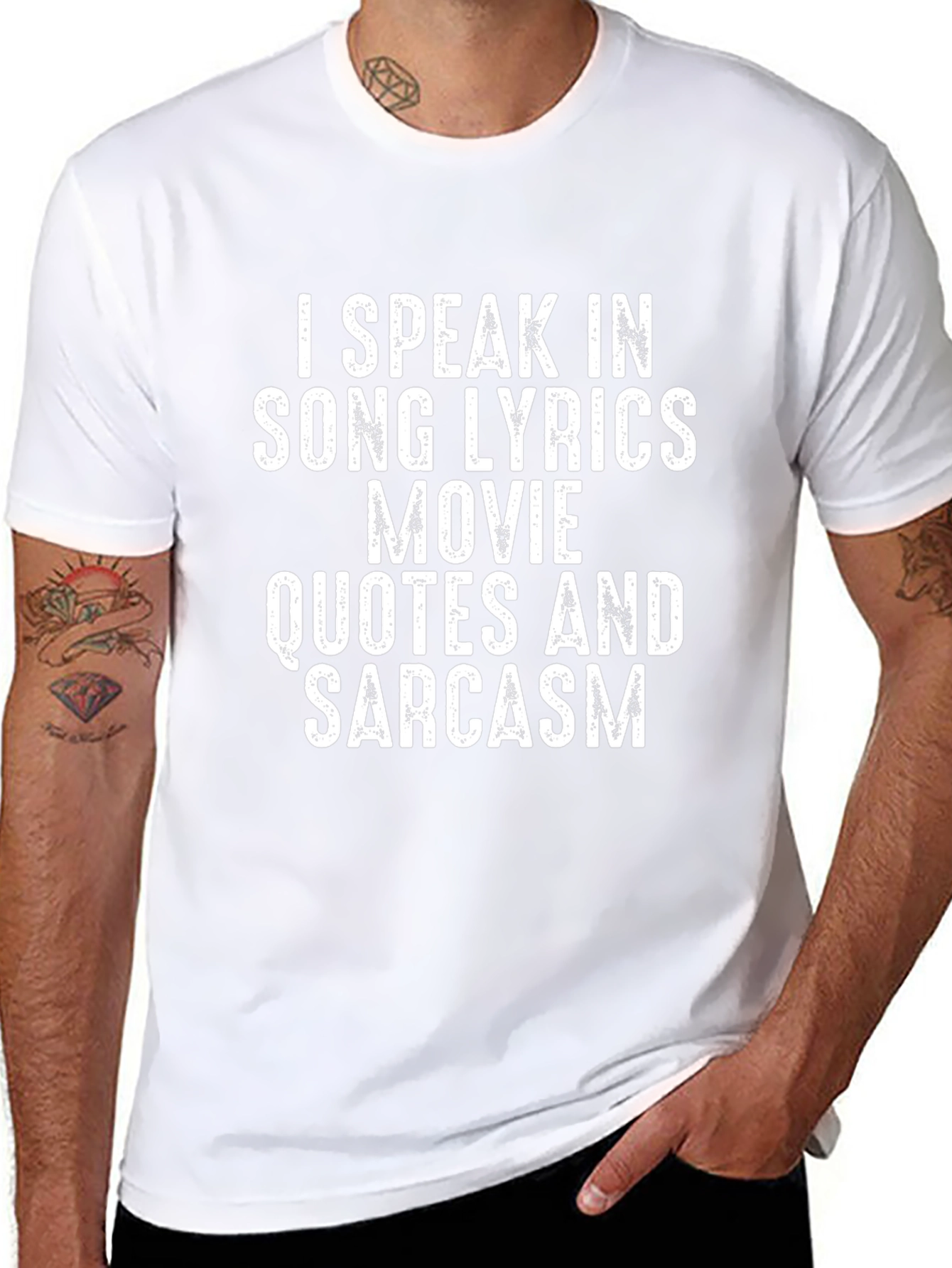 I Speak in Song Lyrics Funny Sarcastic T-Shirt