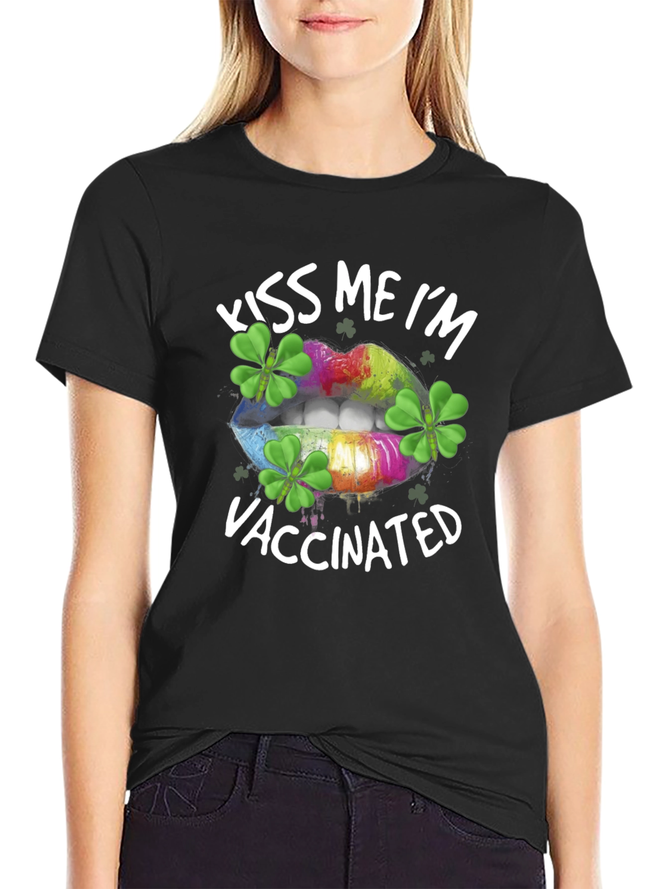 Kiss Me Im Vaccinated St. Patricks Day T-Shirt