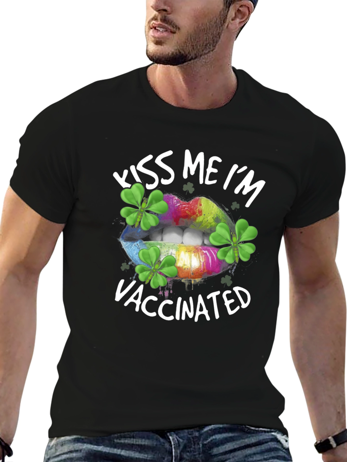 Kiss Me Im Vaccinated St. Patricks Day T-Shirt