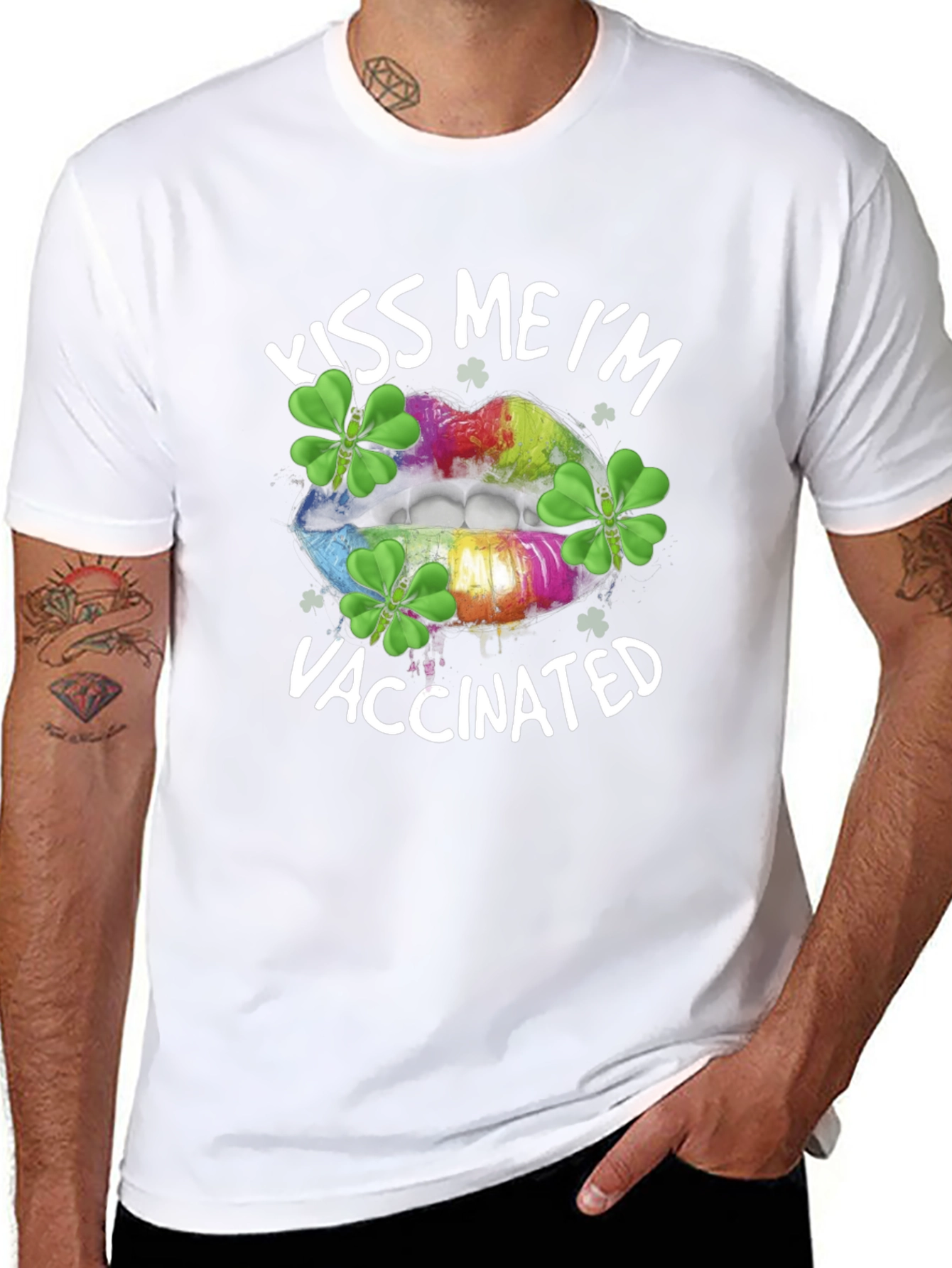 Kiss Me Im Vaccinated St. Patricks Day T-Shirt