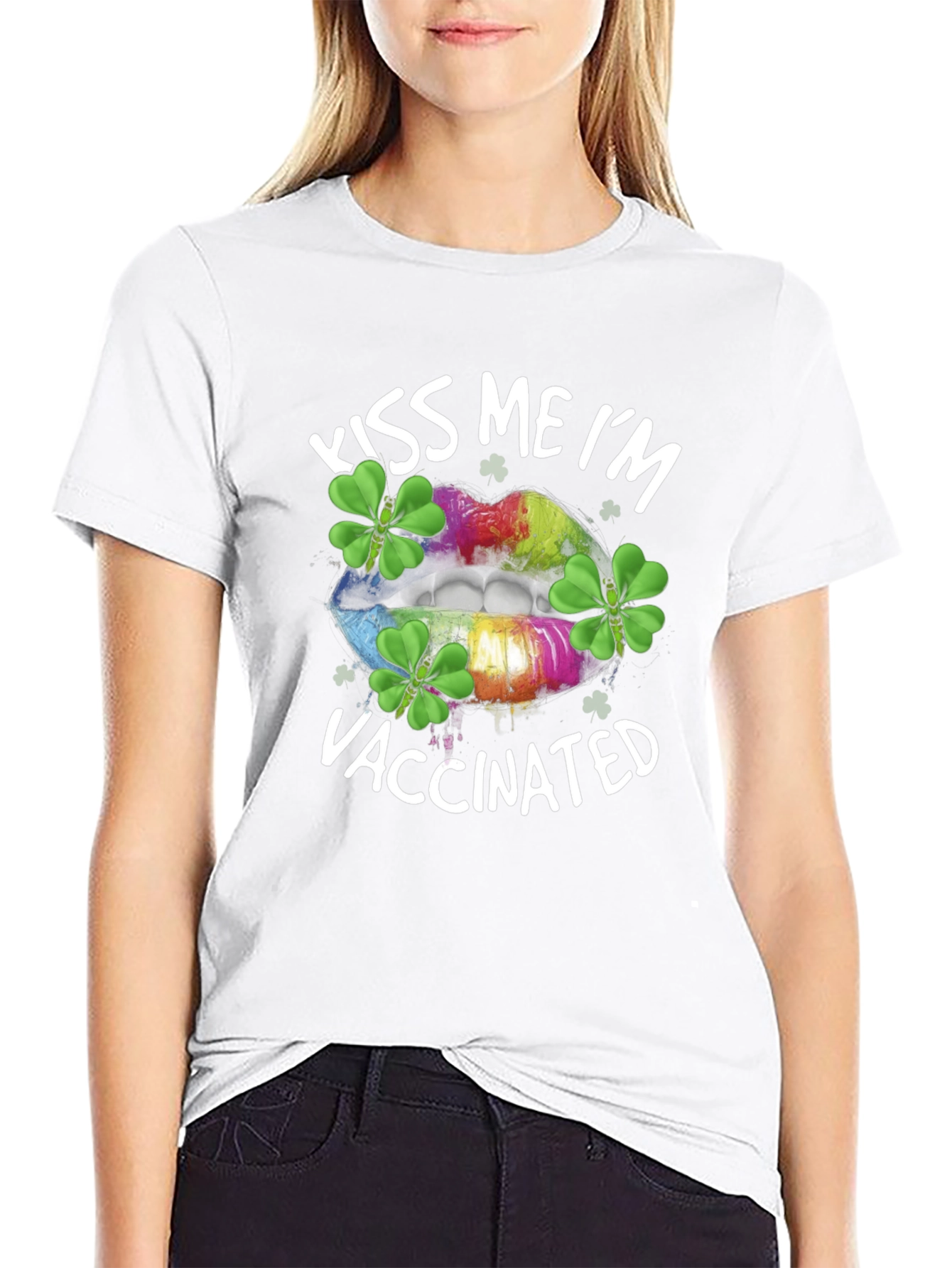 Kiss Me Im Vaccinated St. Patricks Day T-Shirt