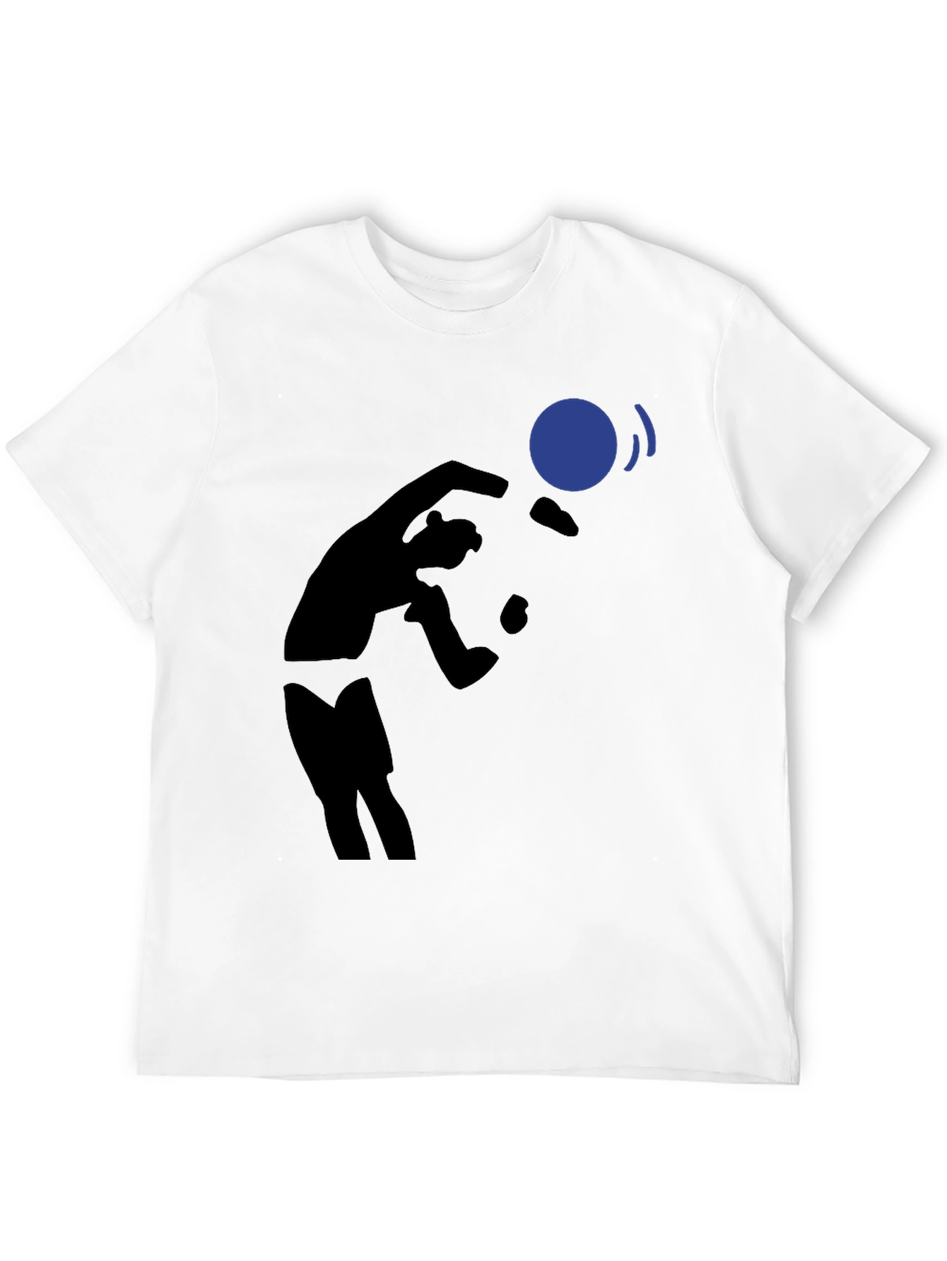 Juggling Silhouette Black T-Shirt