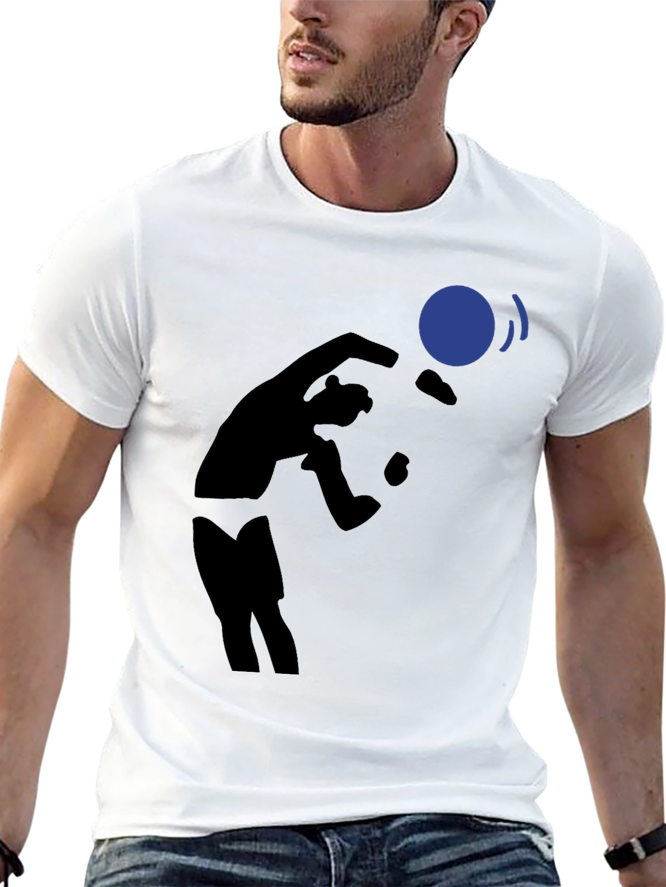 Juggling Silhouette Black T-Shirt