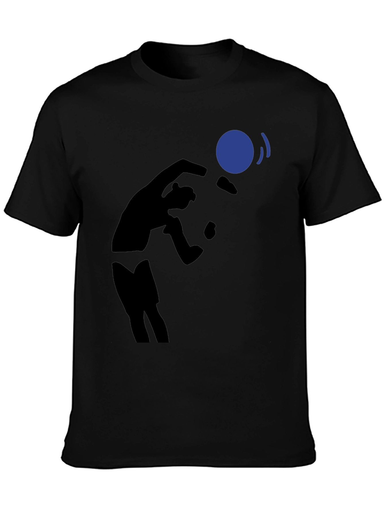 Juggling Silhouette Black T-Shirt