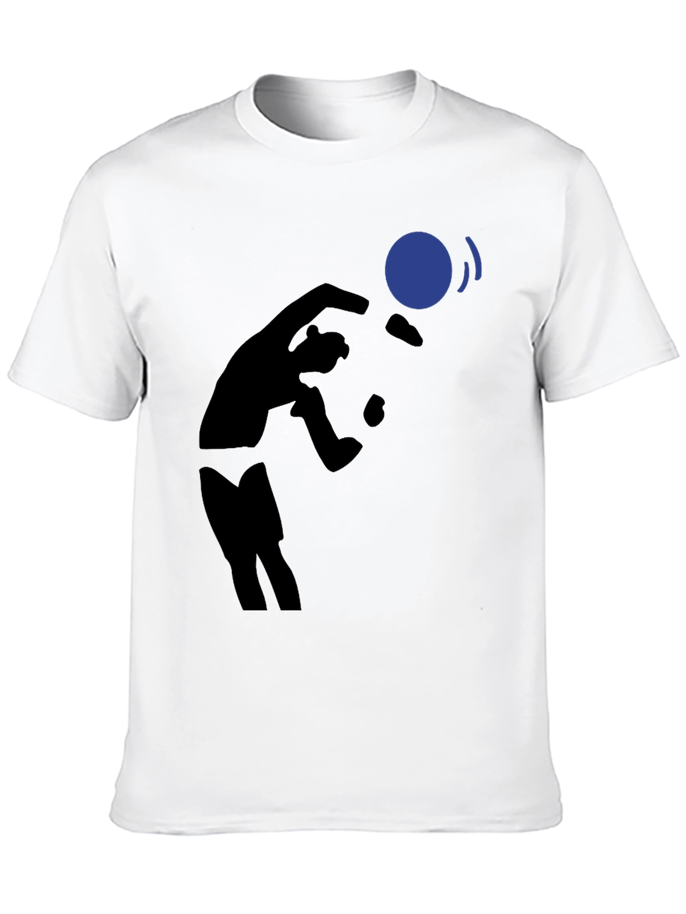 Juggling Silhouette Black T-Shirt