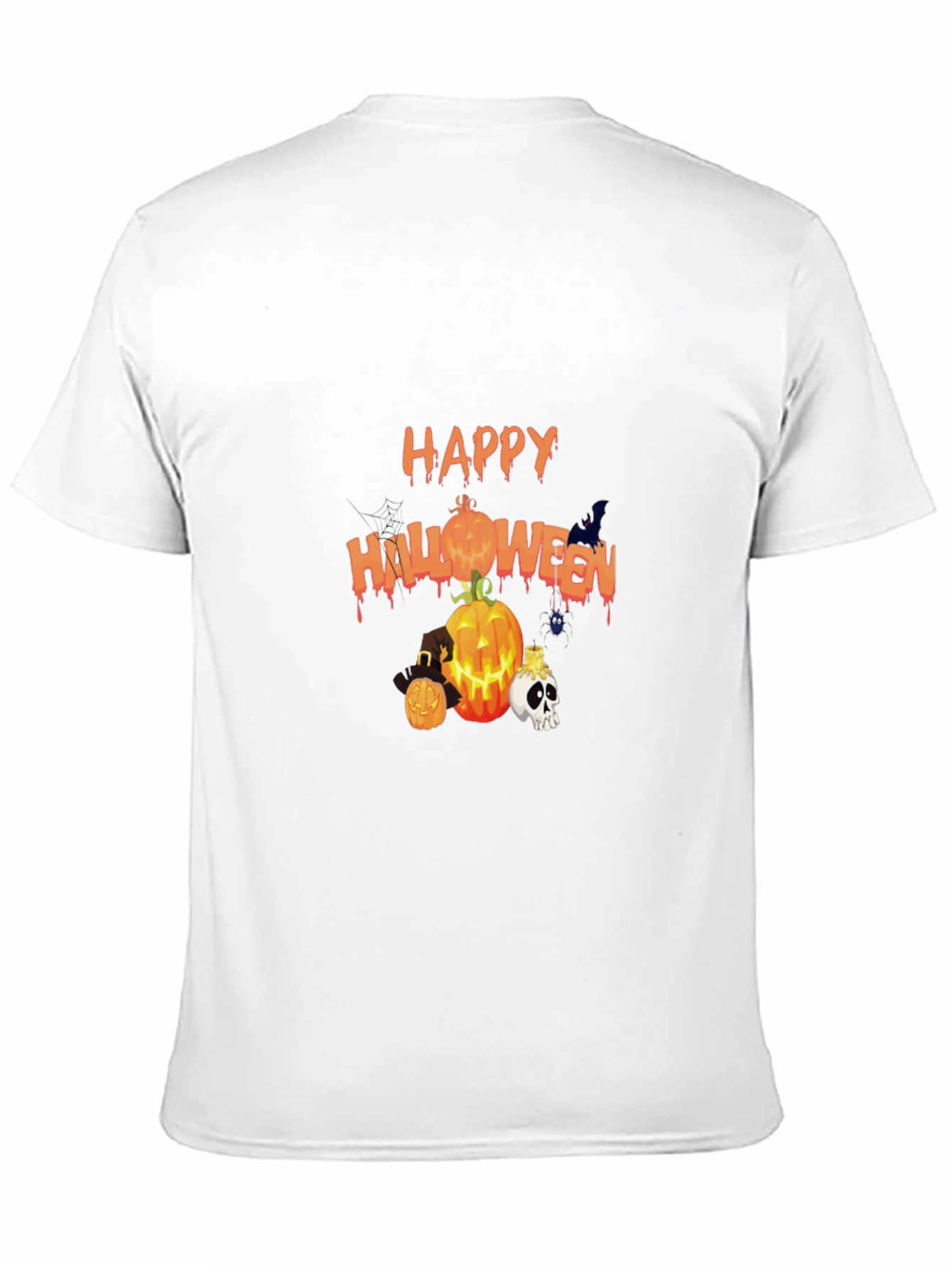 Happy Halloween Black Graphic T-Shirt