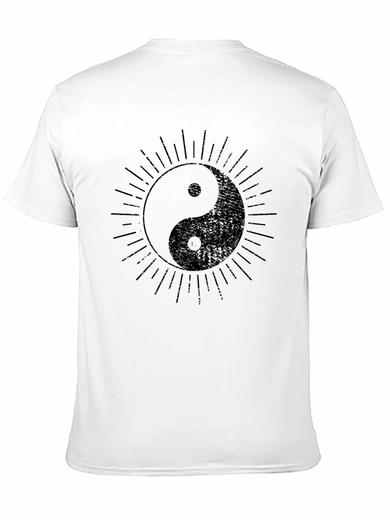 Yin Yang Graphic Tee - Black Cotton Blend
