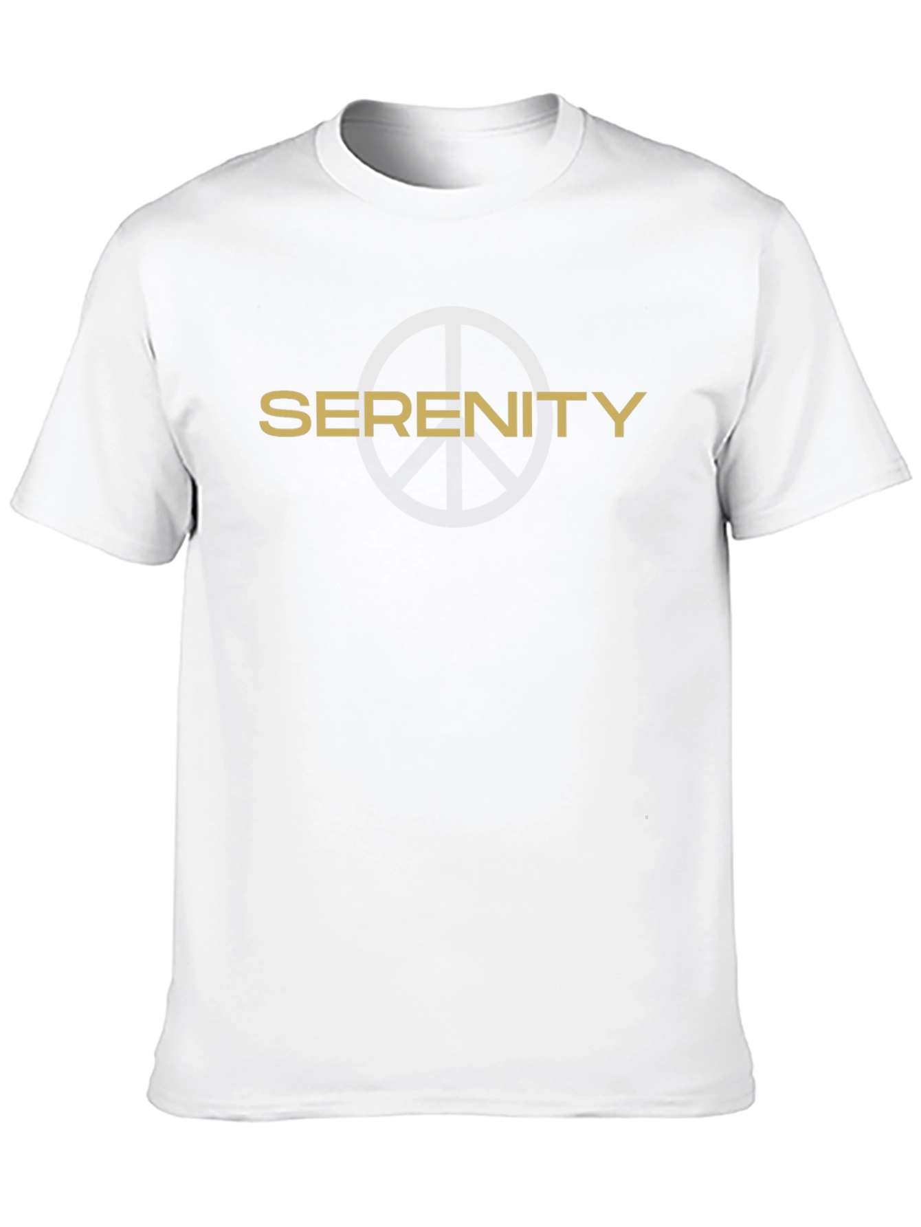 Serenity Peace Symbol T-Shirt - Black