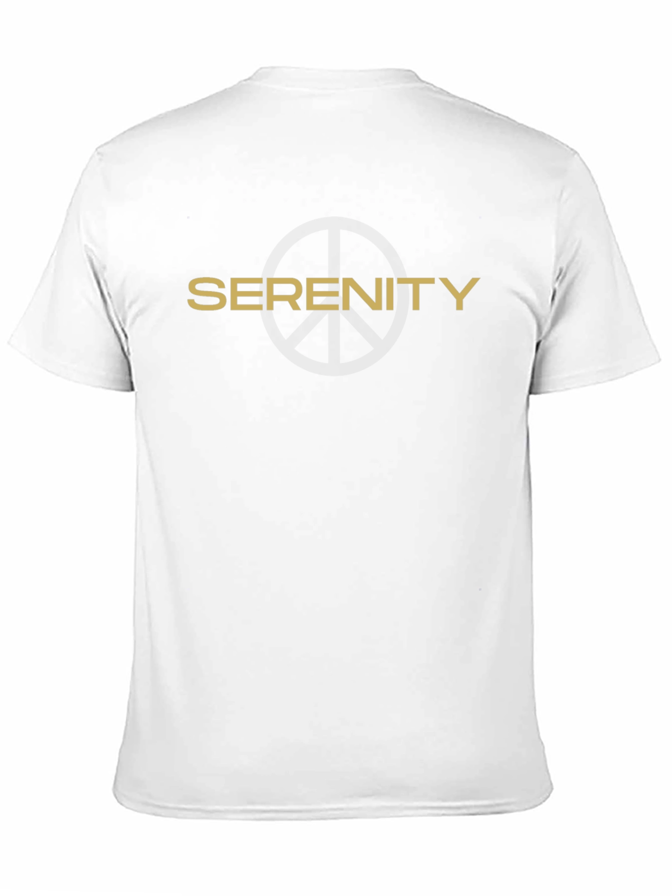 Serenity Peace Symbol T-Shirt - Black