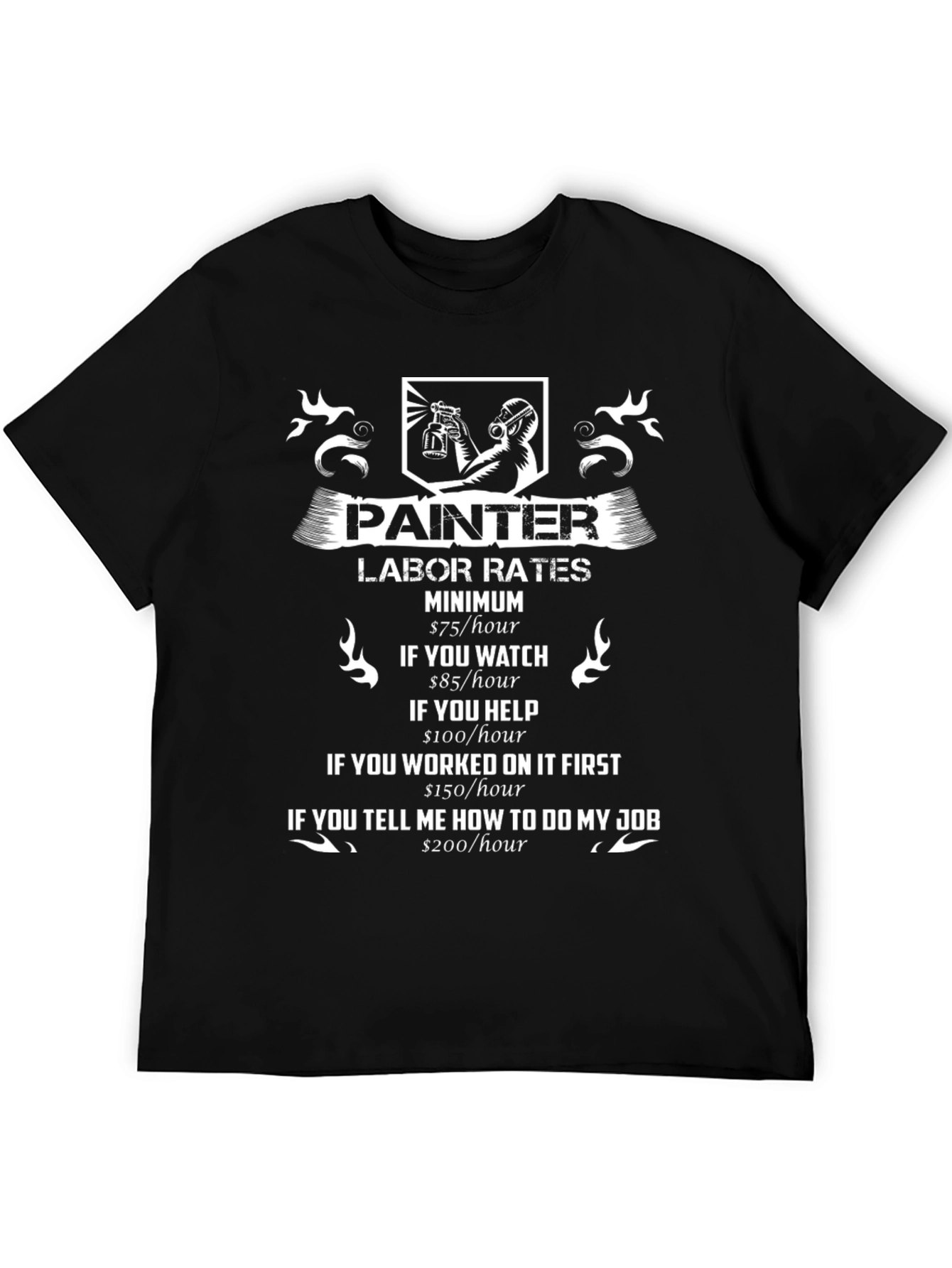 Painter Labor Rates Funny T-Shirt
