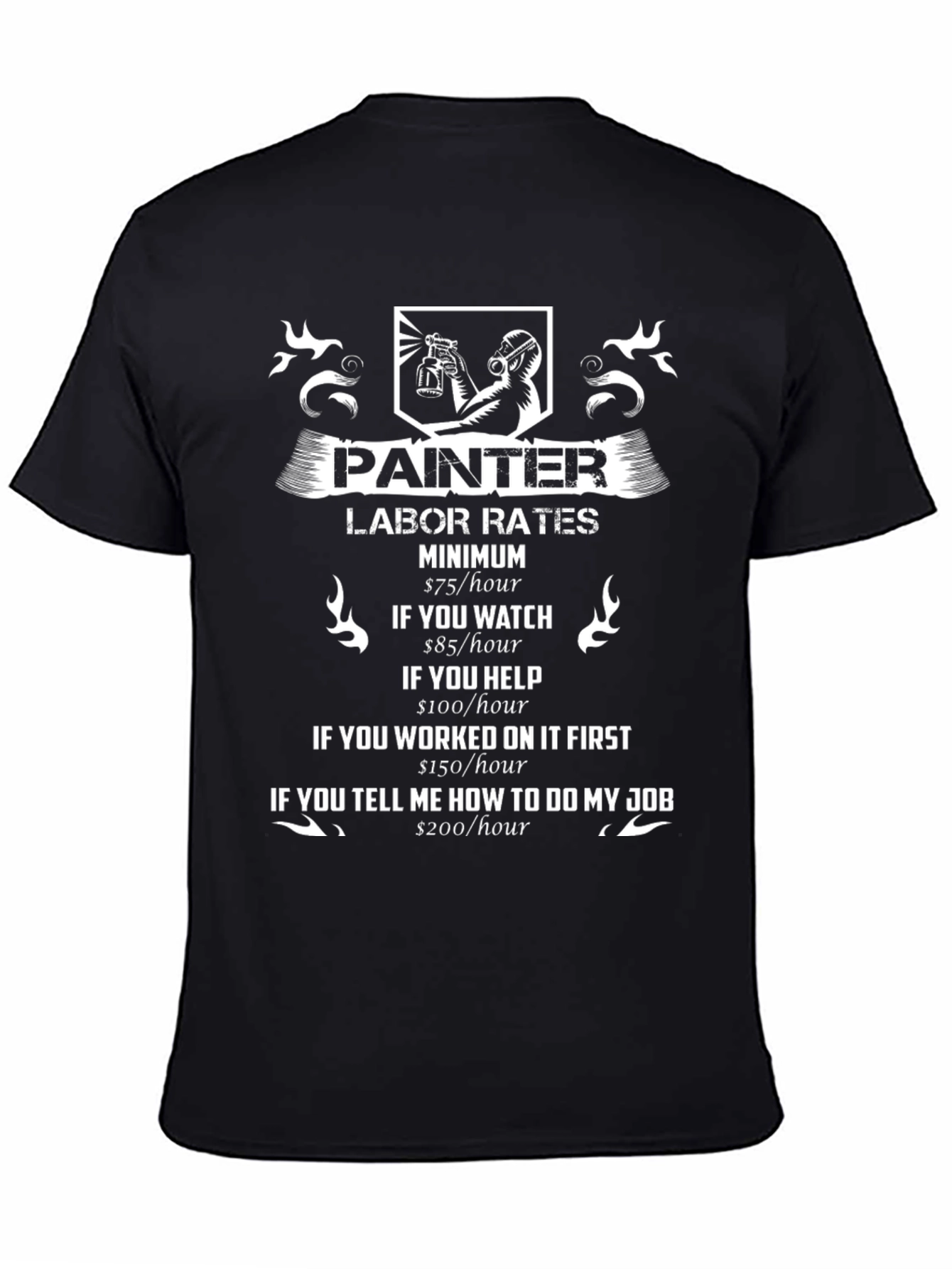 Painter Labor Rates Funny T-Shirt