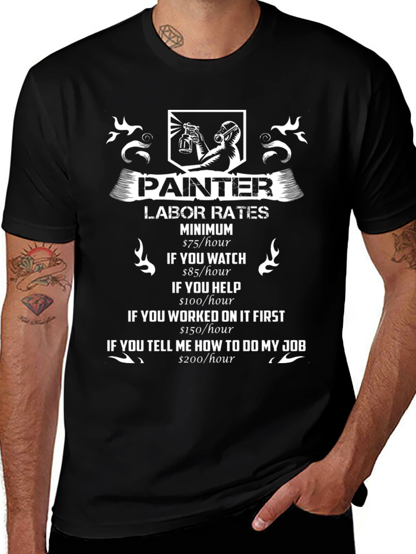 Painter Labor Rates Funny T-Shirt