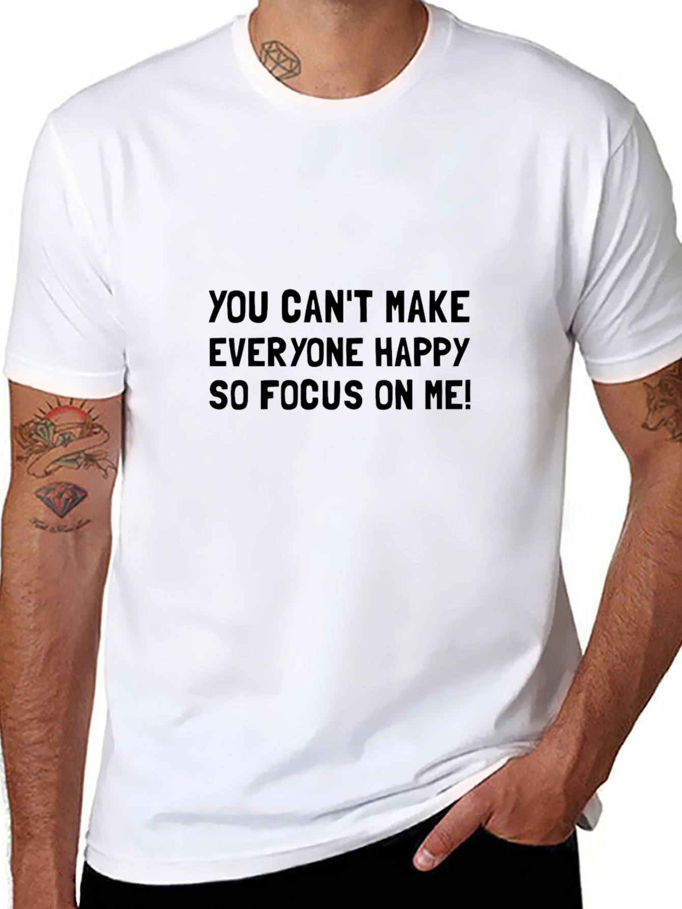 Focus on Me Black T-Shirt