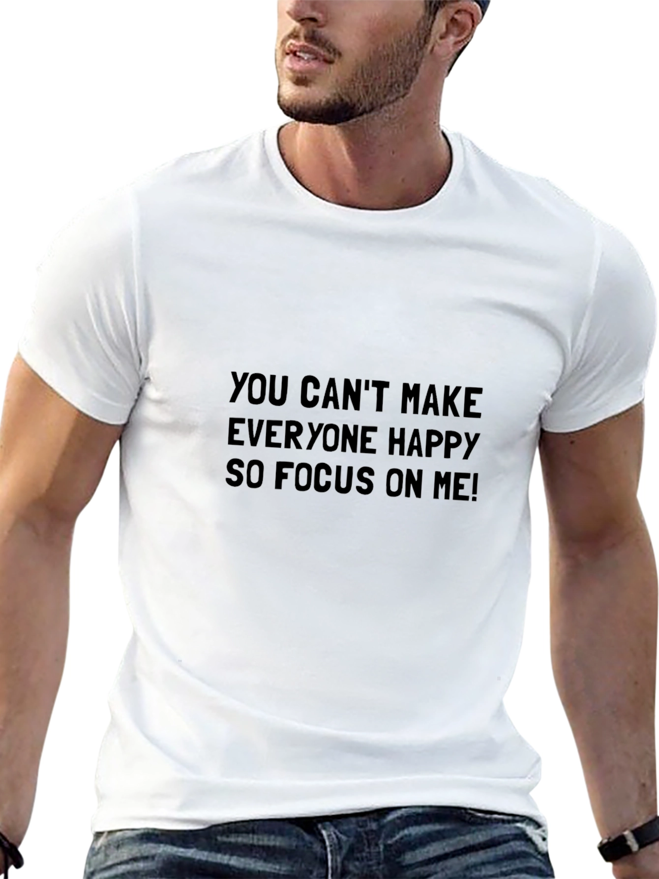 Focus on Me Black T-Shirt