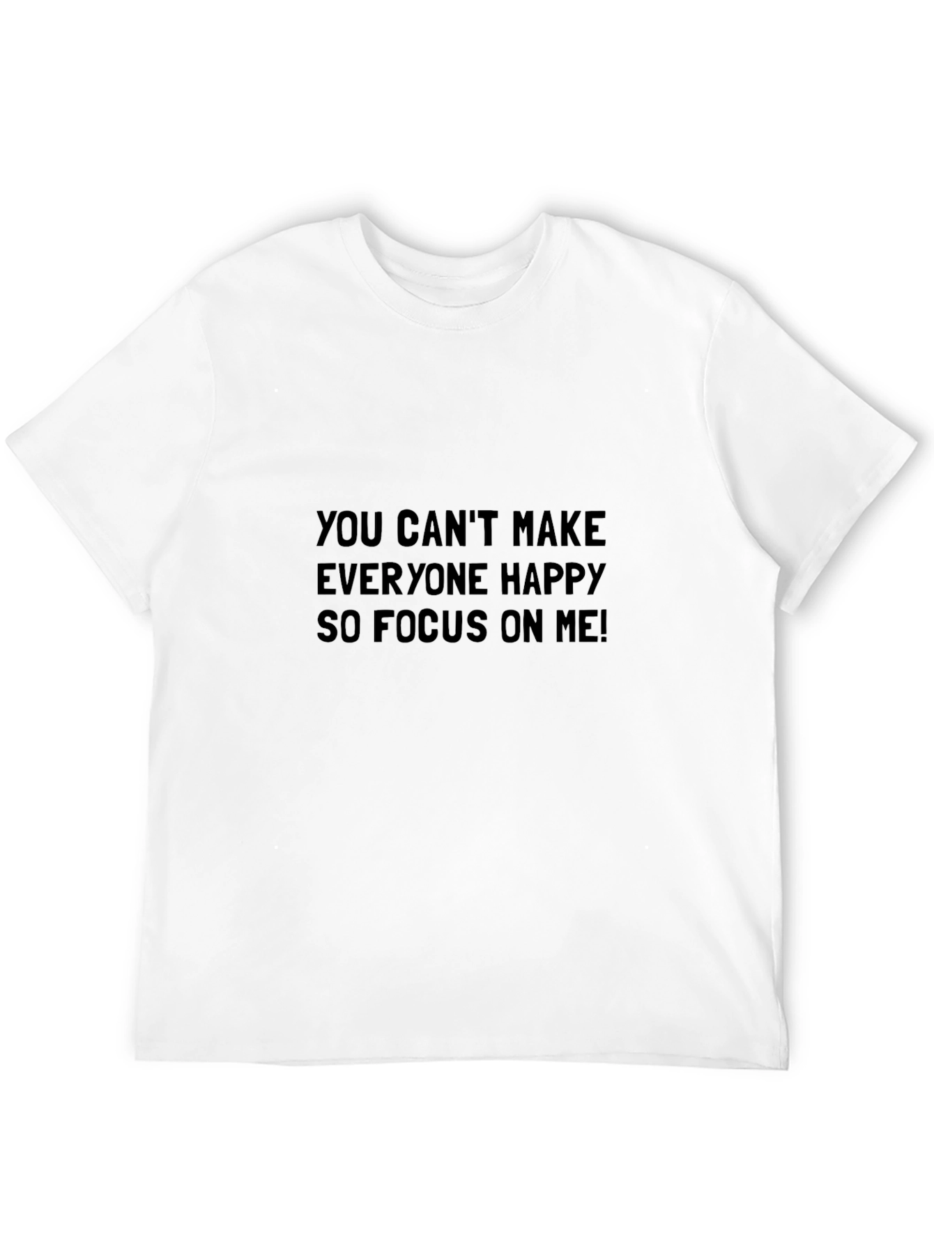 Focus on Me Black T-Shirt