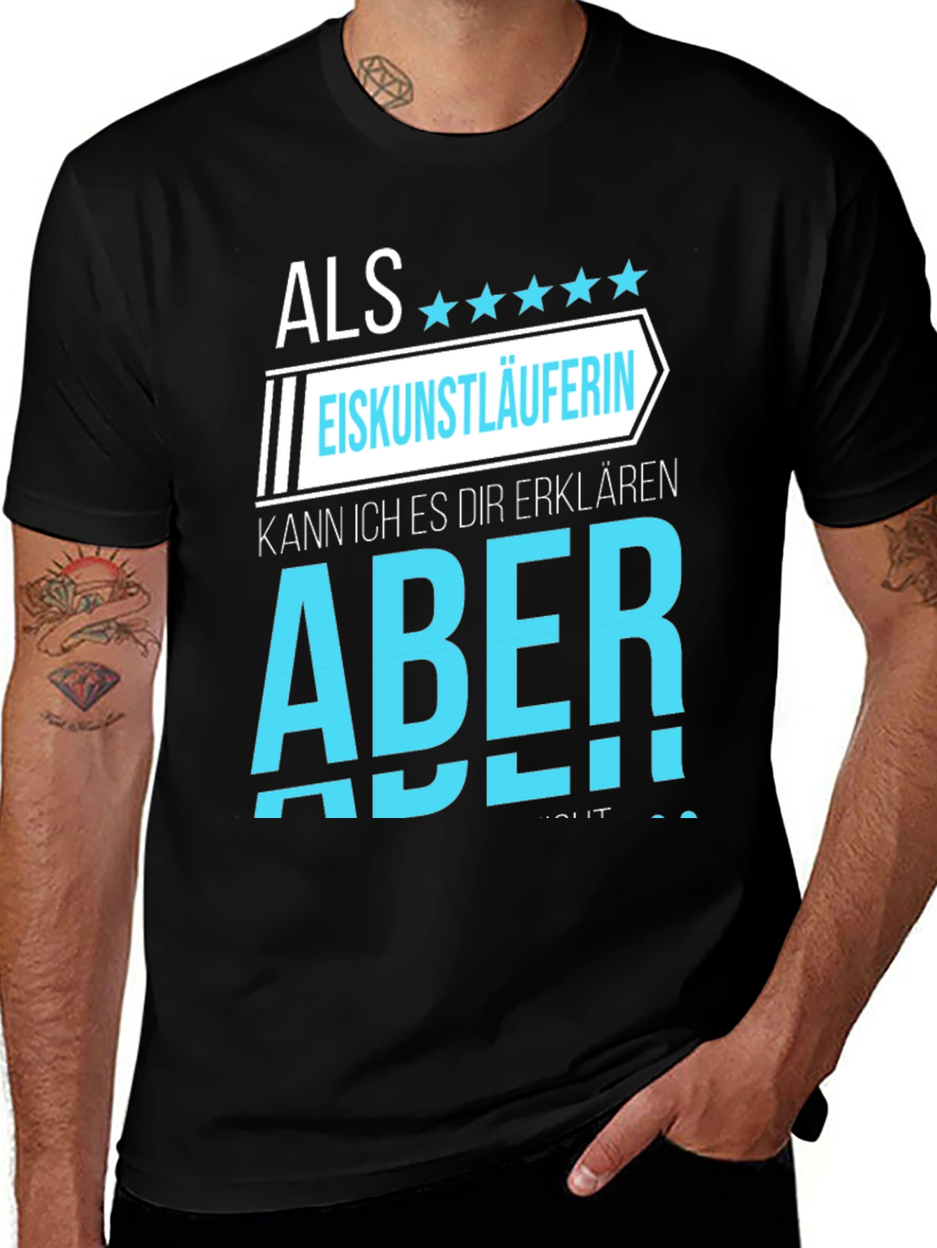 Ice Skater T-Shirt - Novelty Graphic Tee