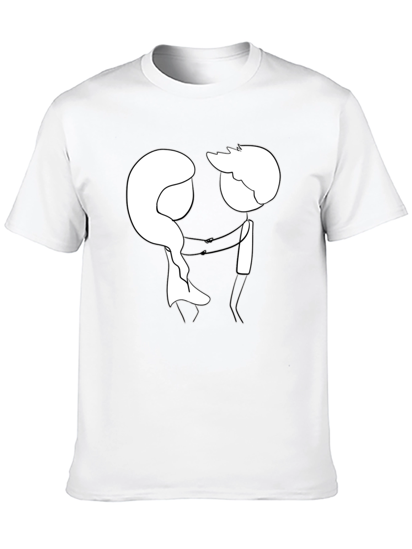 Sketchy Love Tee - Black Graphic T-Shirt