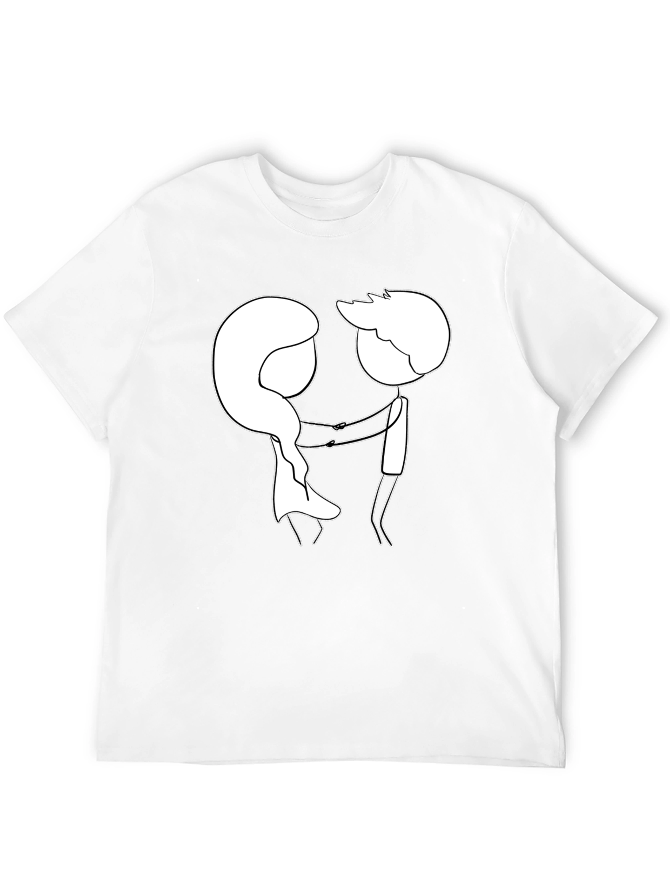 Sketchy Love Tee - Black Graphic T-Shirt