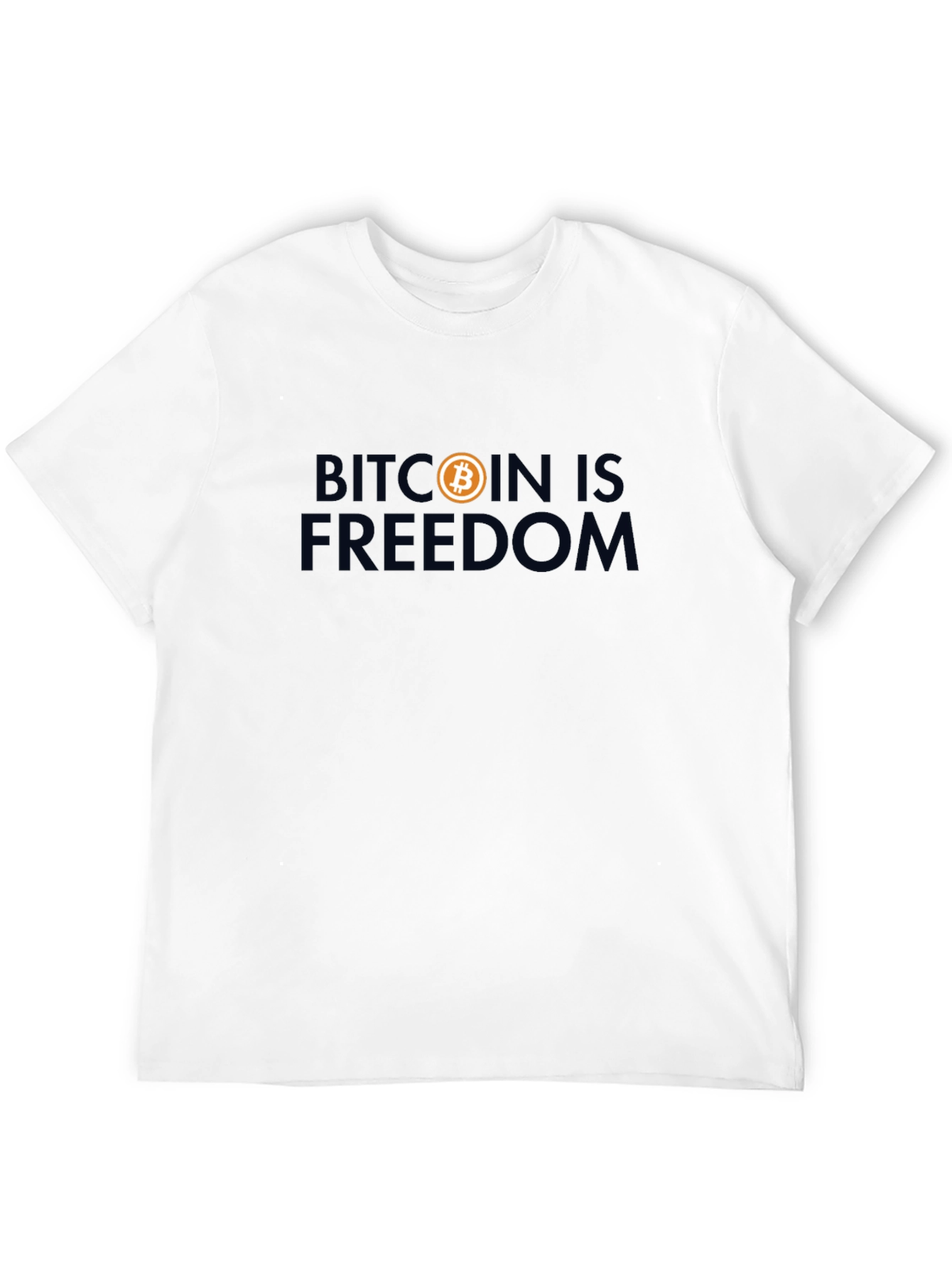 Bitcoin Is Freedom Graphic T-Shirt - Crypto Enthusiast Tee