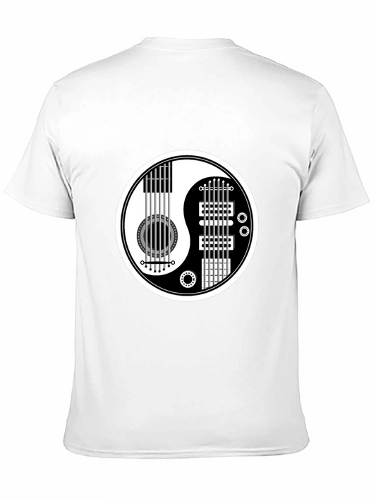 Yin Yang Guitar Graphic Tee - Music Lover Shirt