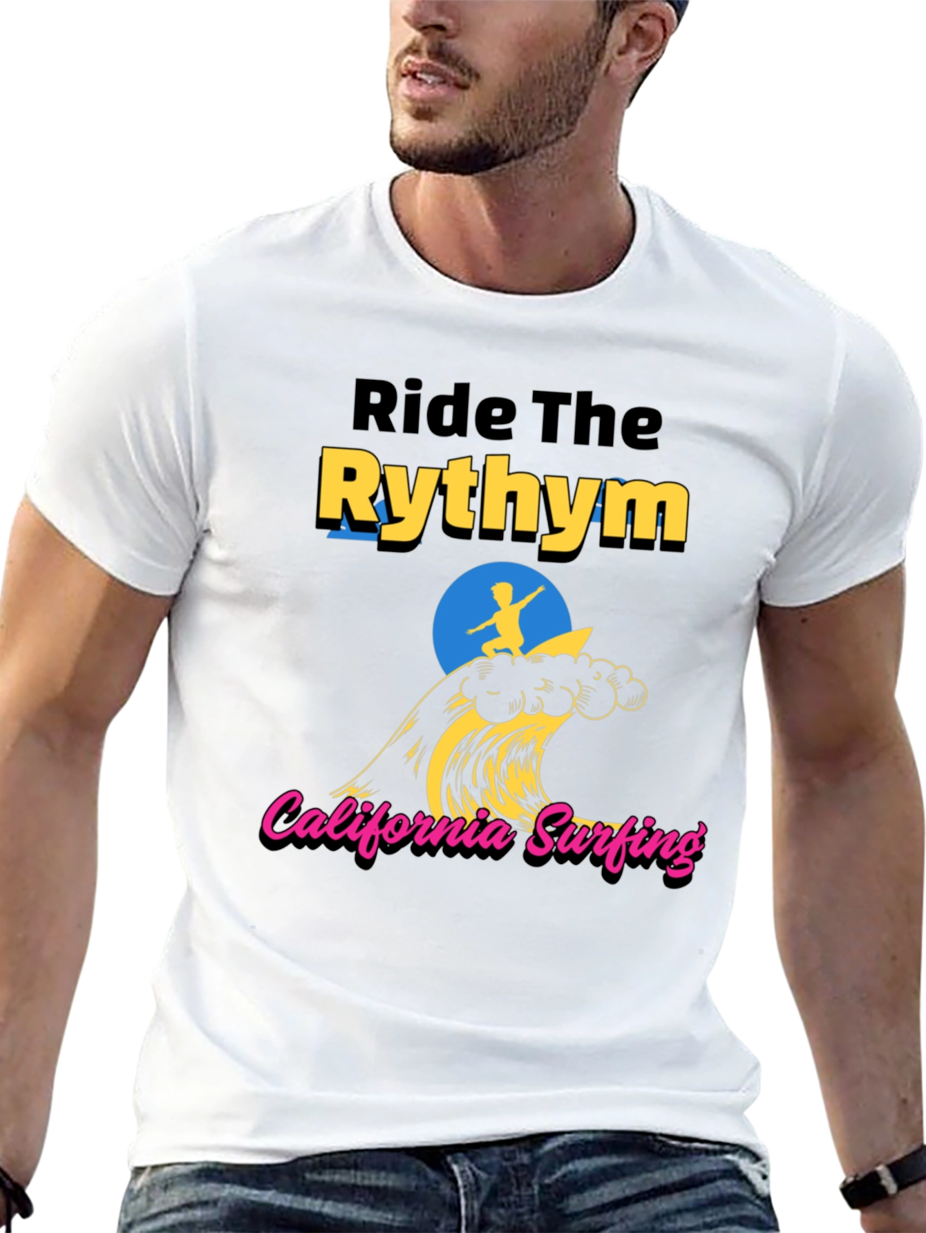 Ride the Rhythm T-Shirt - California Surfing Tee
