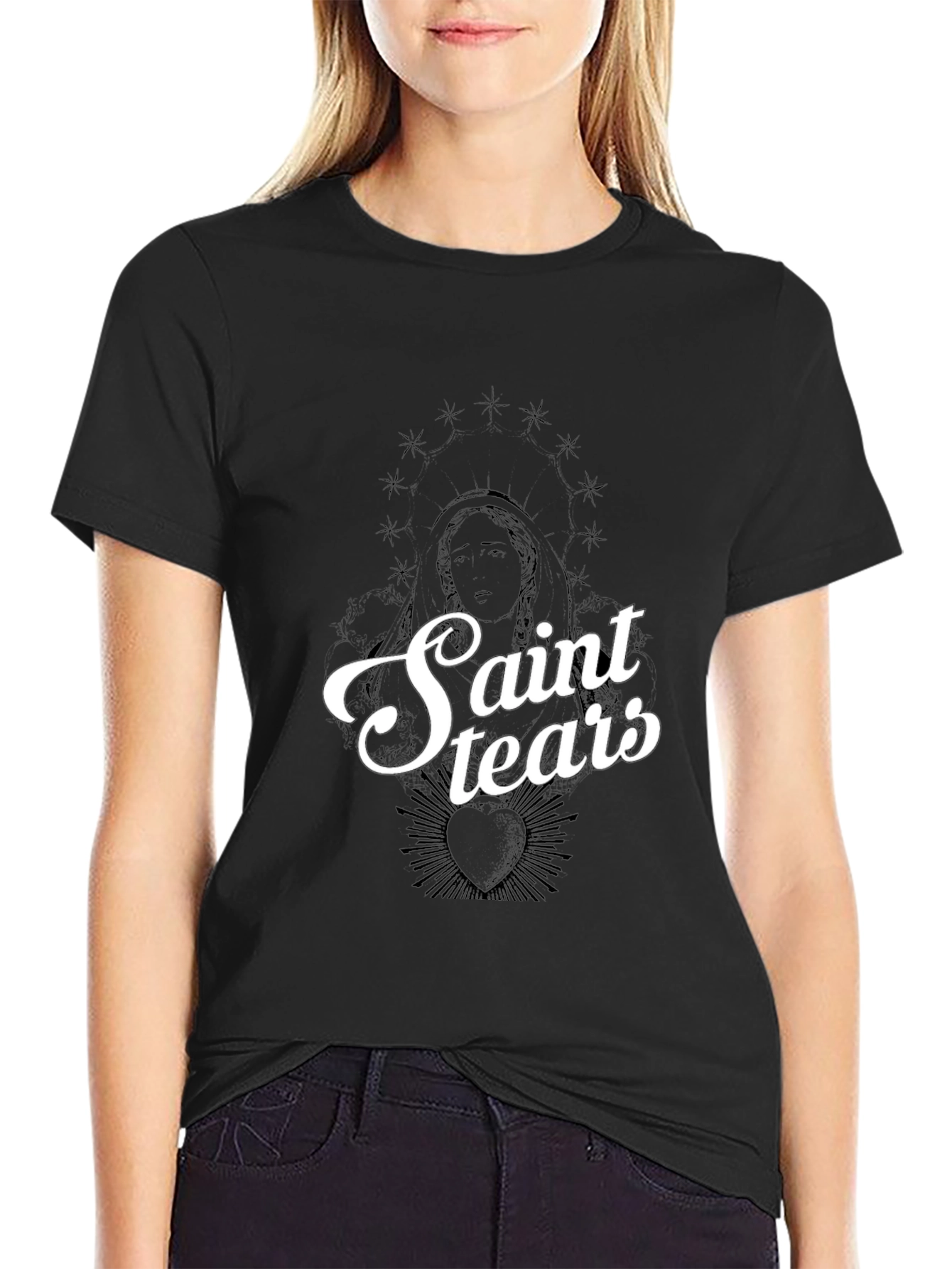 Saint Tears Graphic Tee - Black