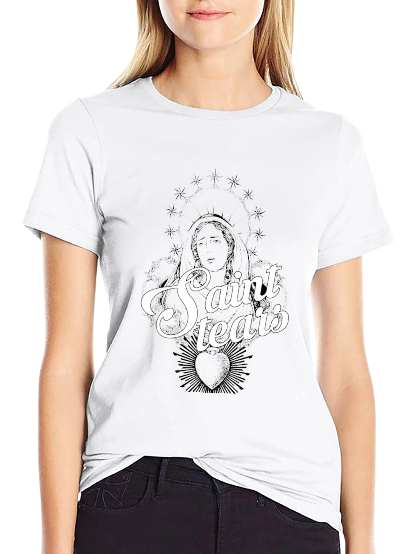 Saint Tears Graphic Tee - Black