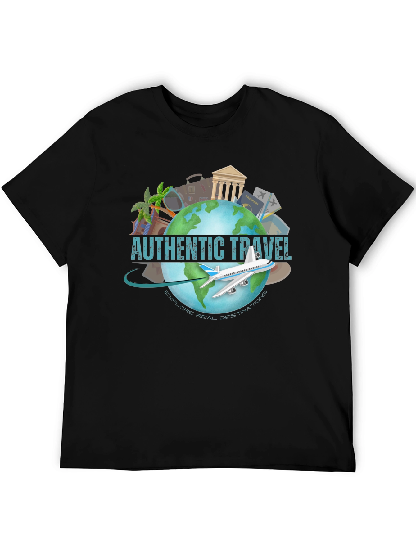 Authentic Travel T-Shirt - Explore Real Destinations!