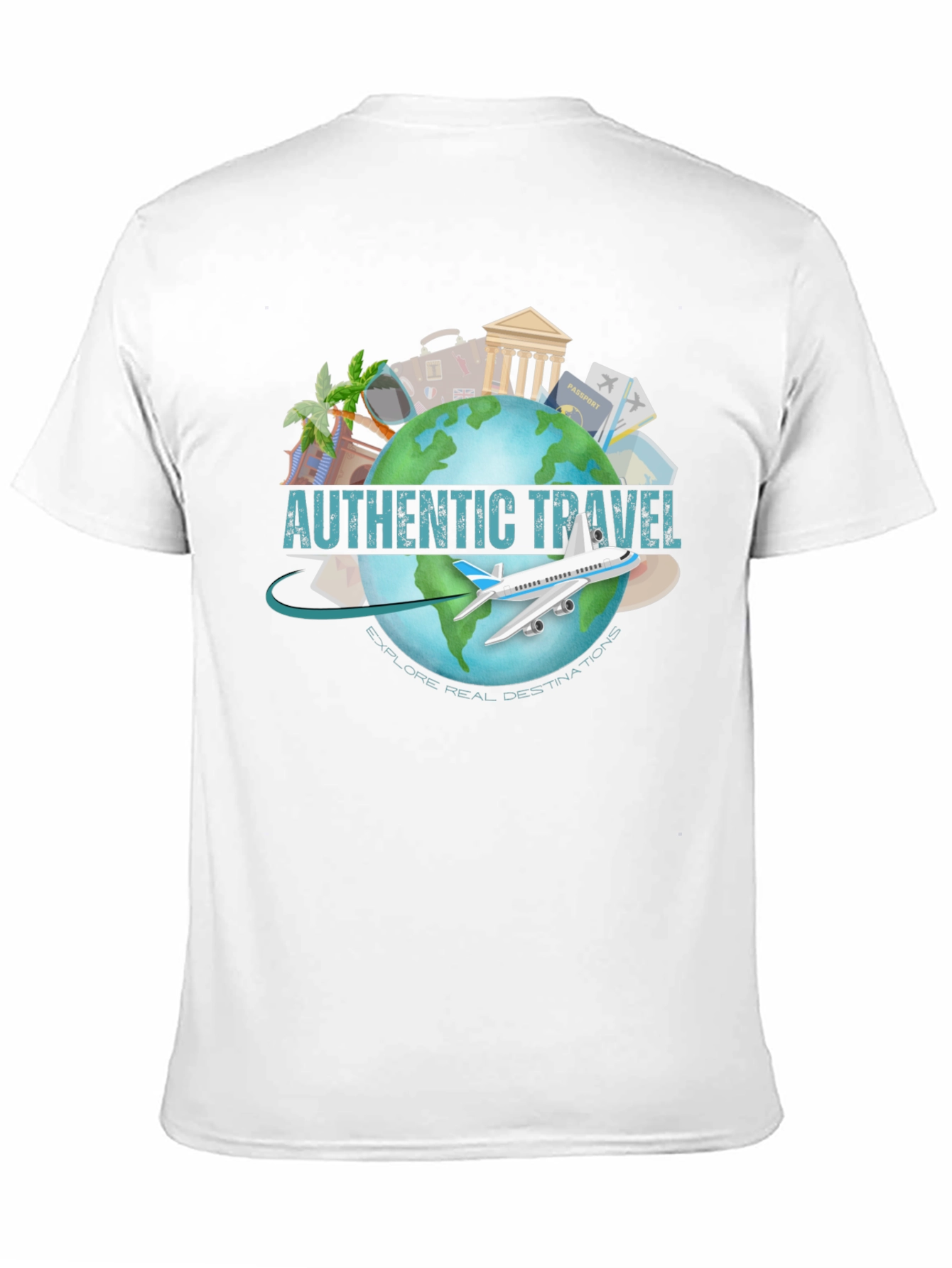 Authentic Travel T-Shirt - Explore Real Destinations!