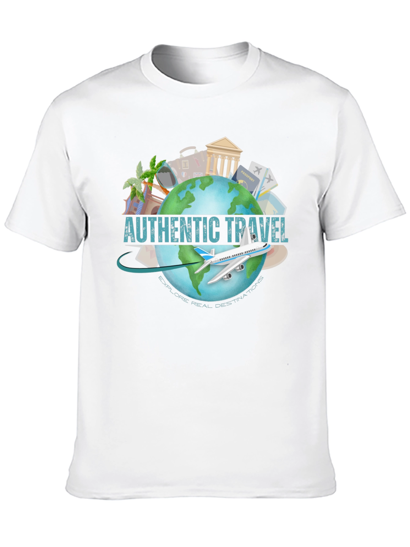 Authentic Travel T-Shirt - Explore Real Destinations!