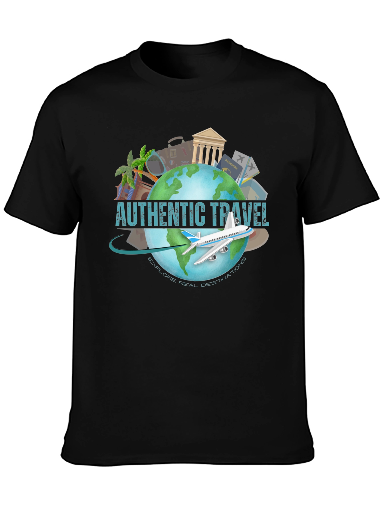 Authentic Travel T-Shirt - Explore Real Destinations!