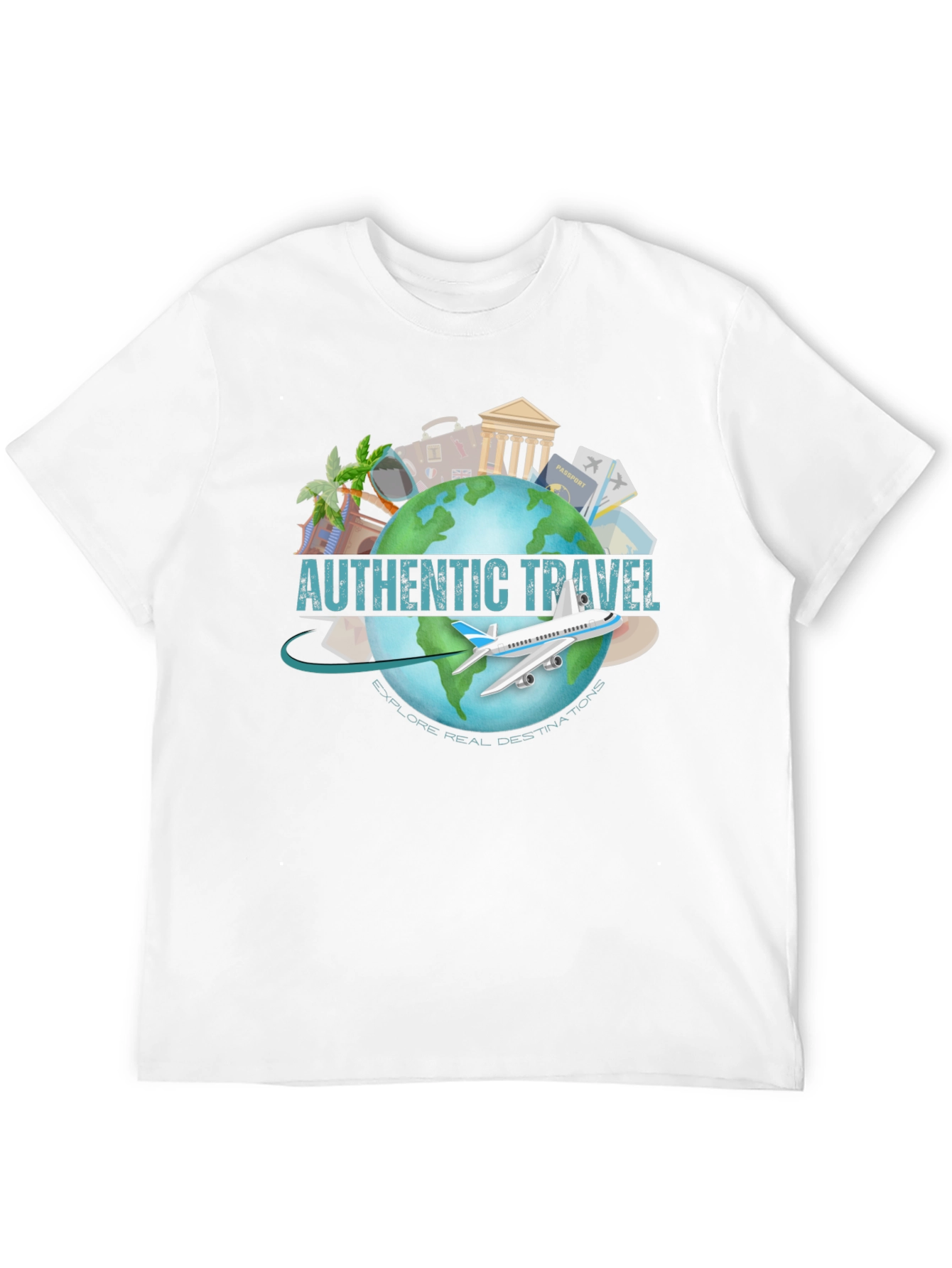 Authentic Travel T-Shirt - Explore Real Destinations!