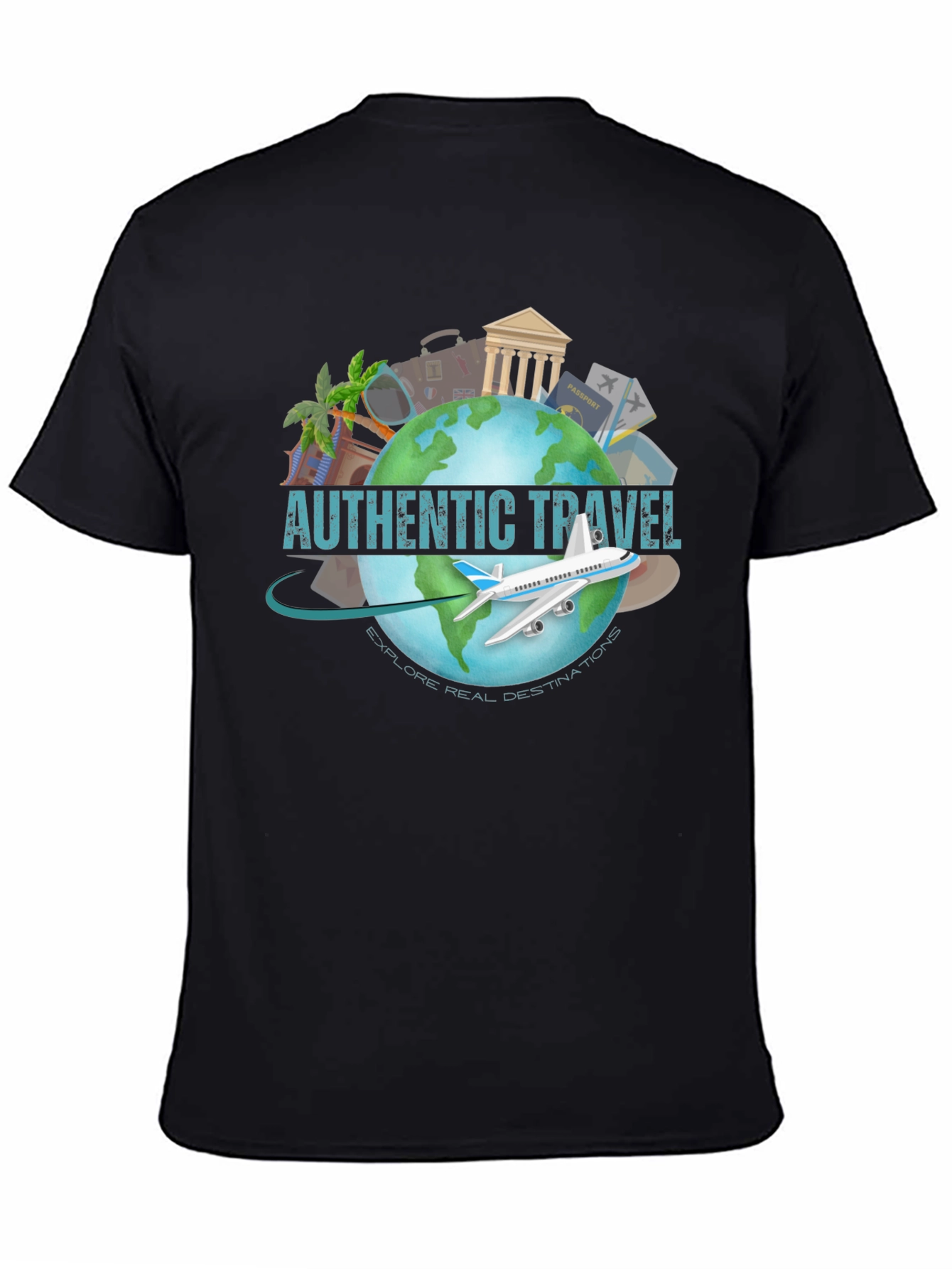 Authentic Travel T-Shirt - Explore Real Destinations!