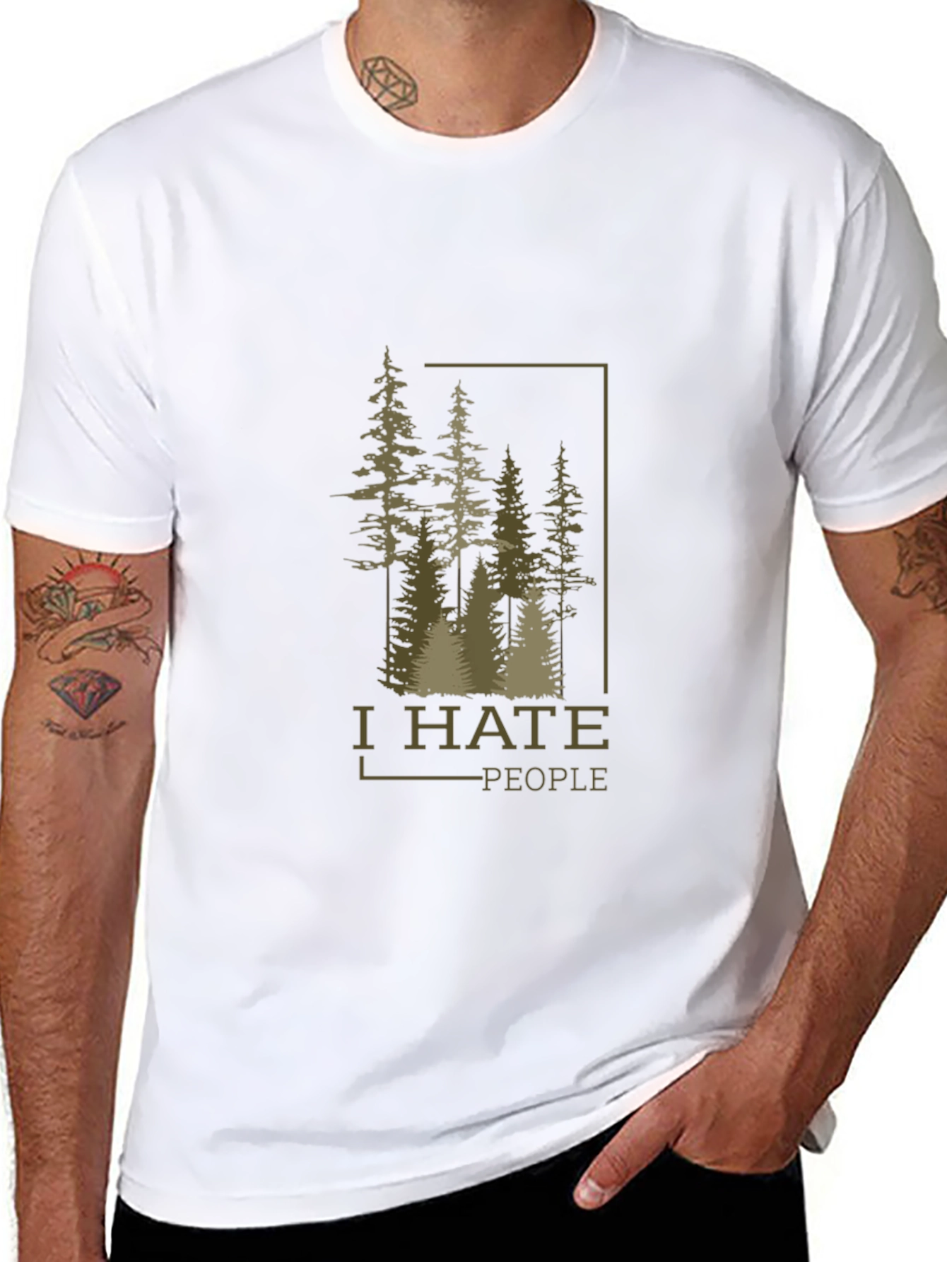 I Hate People Nature T-Shirt