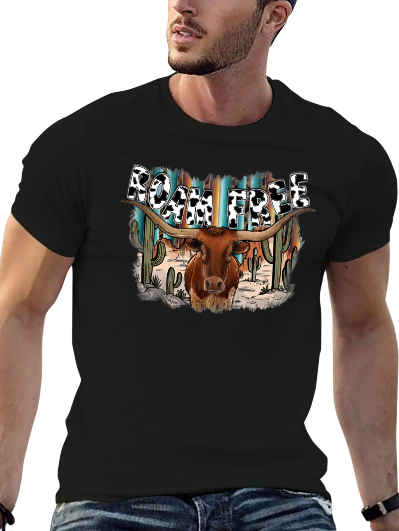 Roam Free Longhorn Graphic Tee