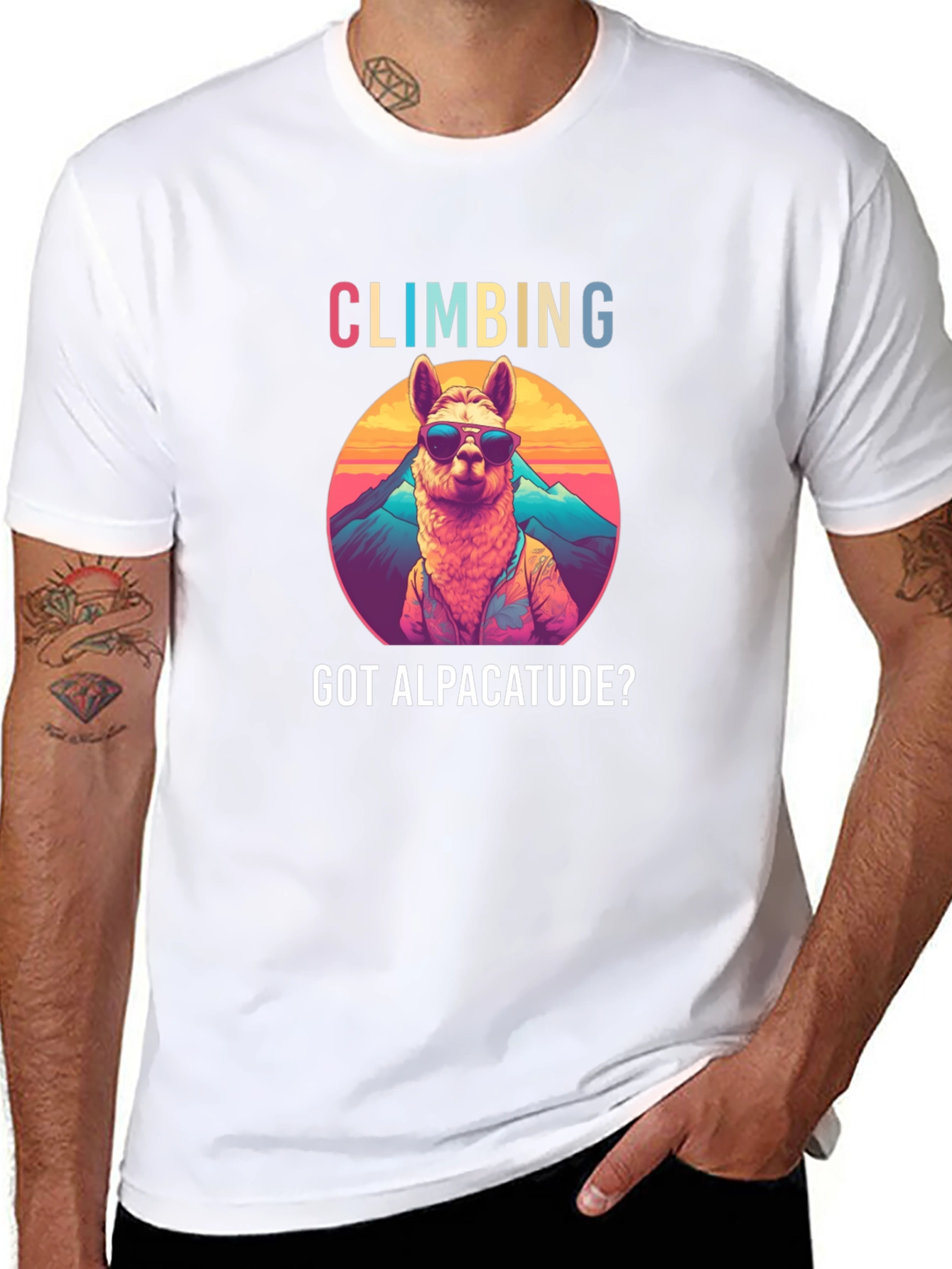 Climbing Alpaca-tude T-Shirt