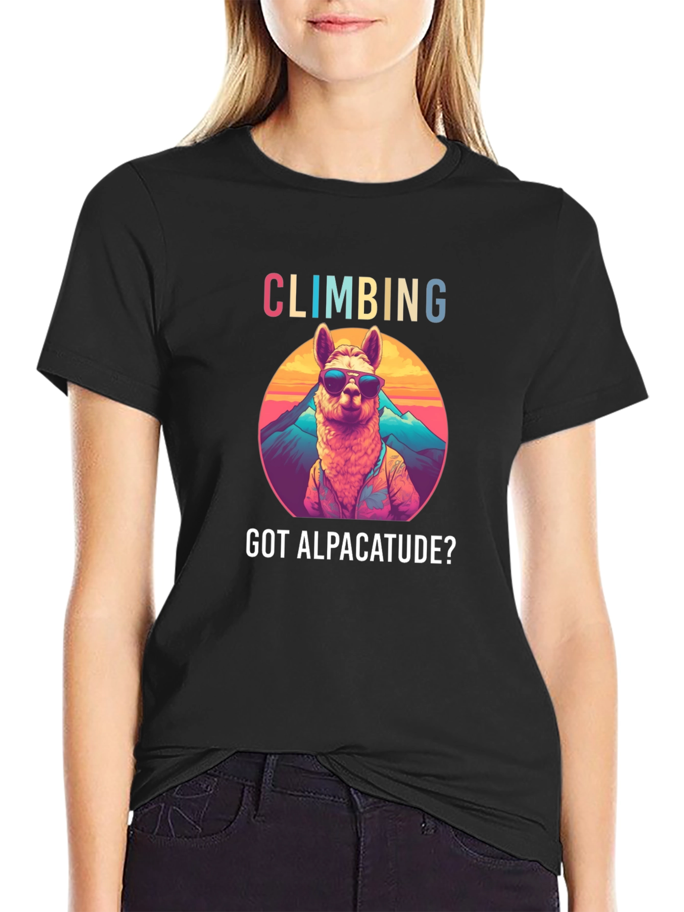 Climbing Alpaca-tude T-Shirt
