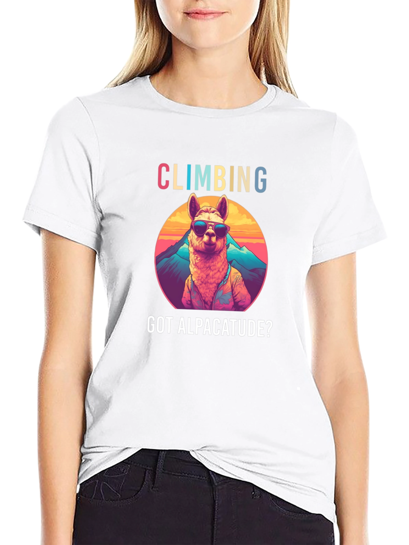 Climbing Alpaca-tude T-Shirt