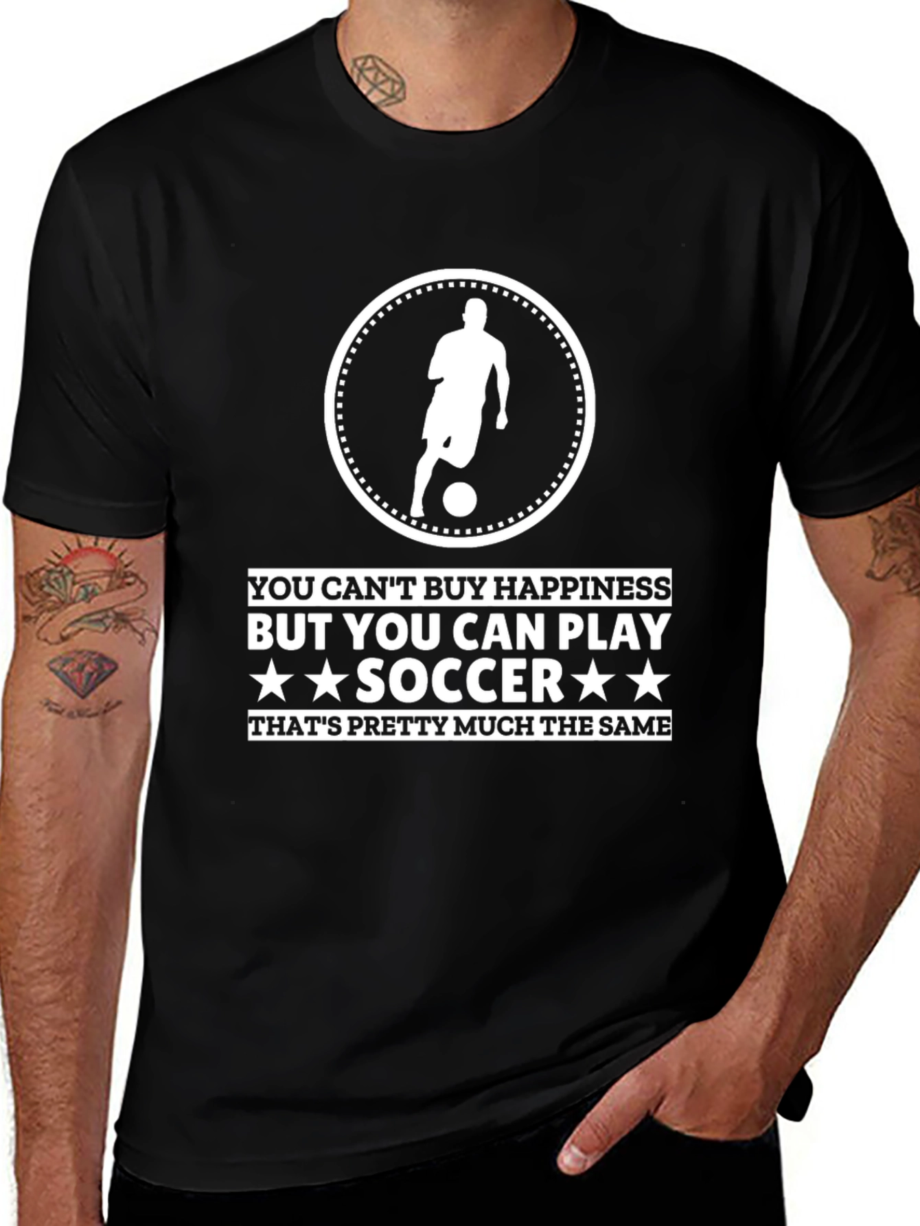 Soccer Player T-Shirt - Play Soccer Happiness