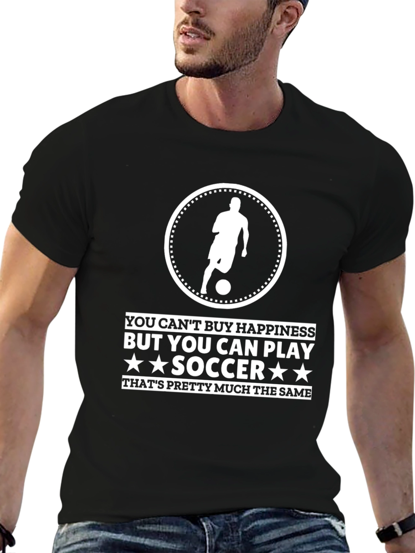 Soccer Player T-Shirt - Play Soccer Happiness