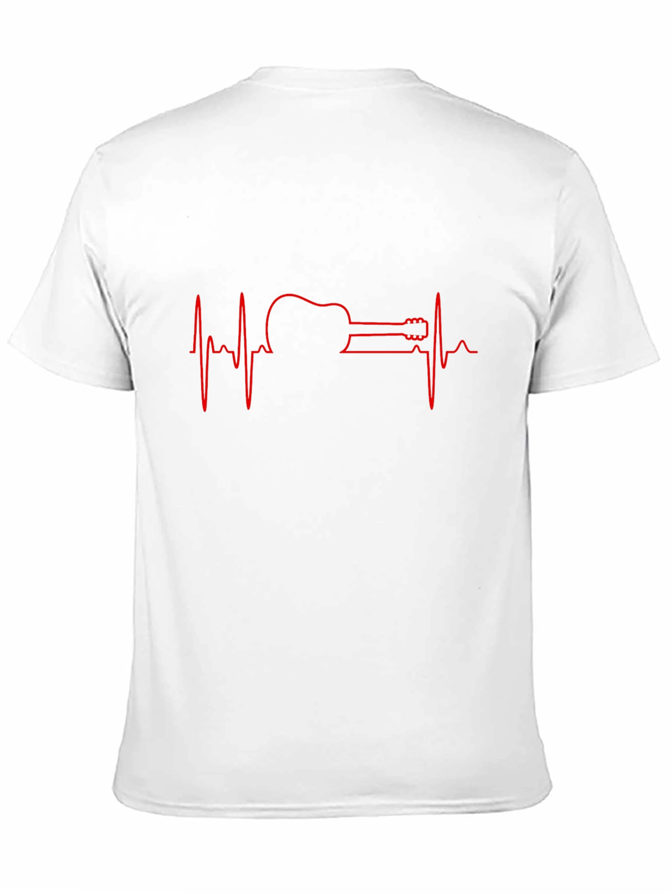 Guitar Heartbeat Graphic Tee - Music Lover Shirt