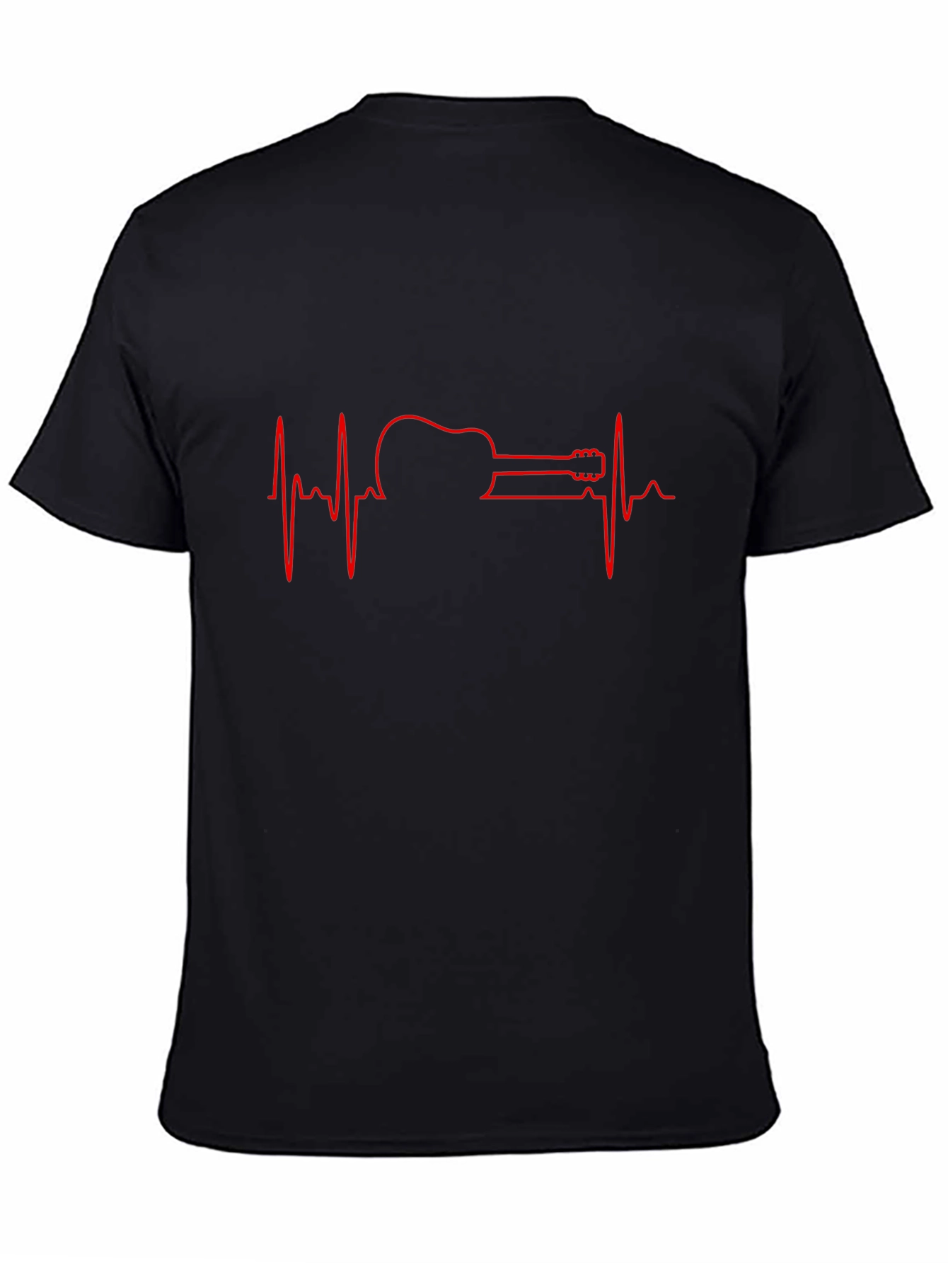 Guitar Heartbeat Graphic Tee - Music Lover Shirt
