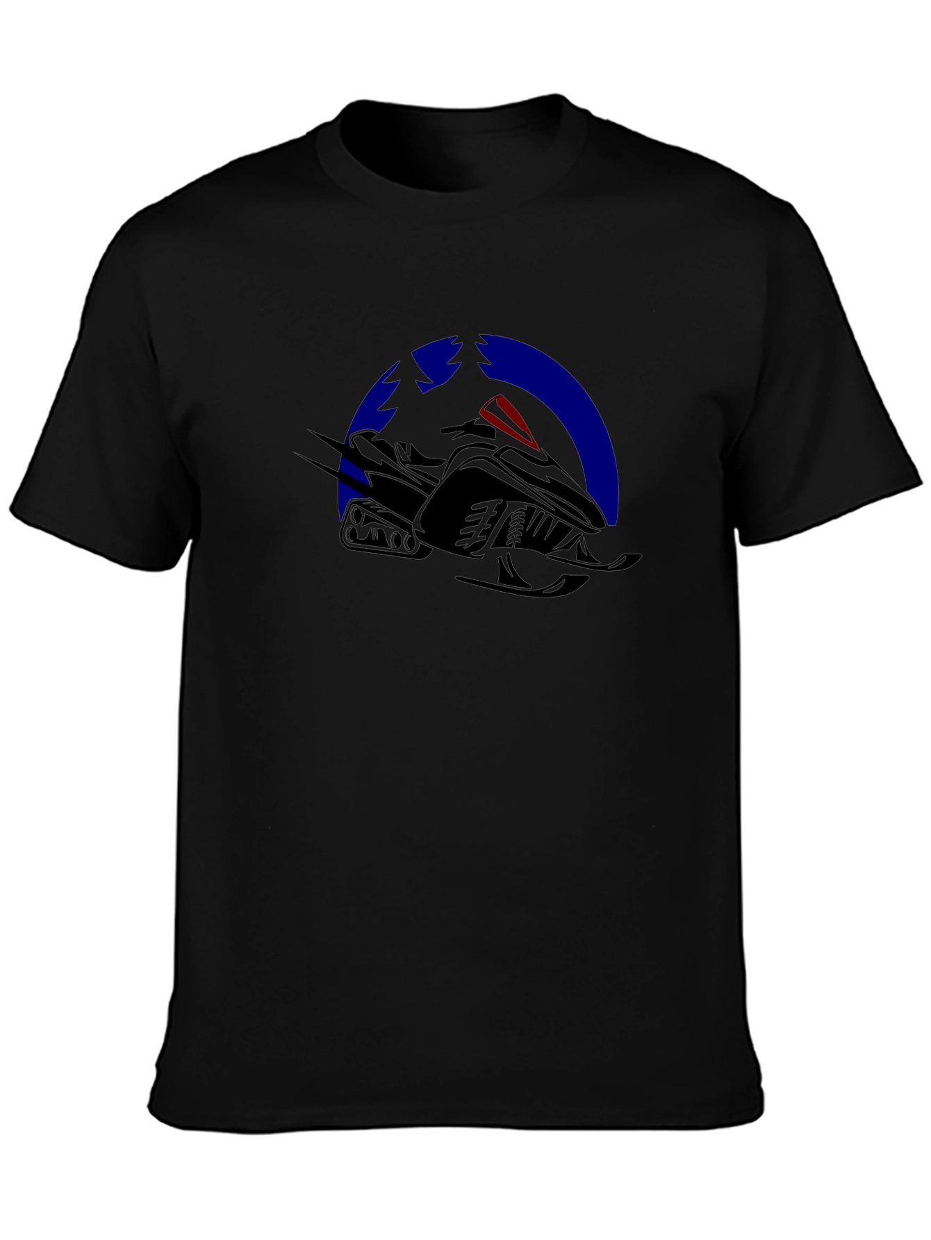 Snowmobile Graphic Tee - Black