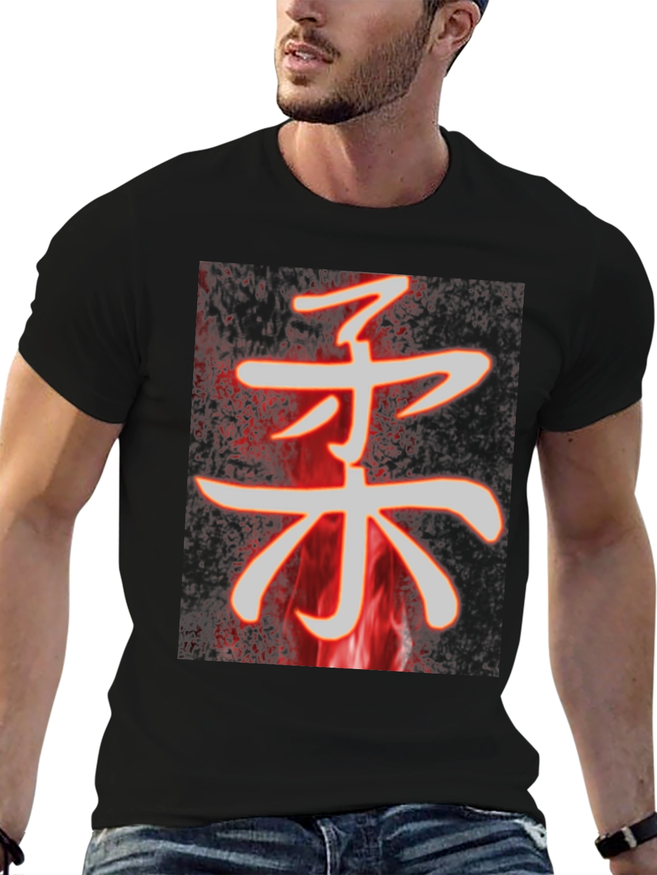 Fiery Kanji T-Shirt - Softness Design