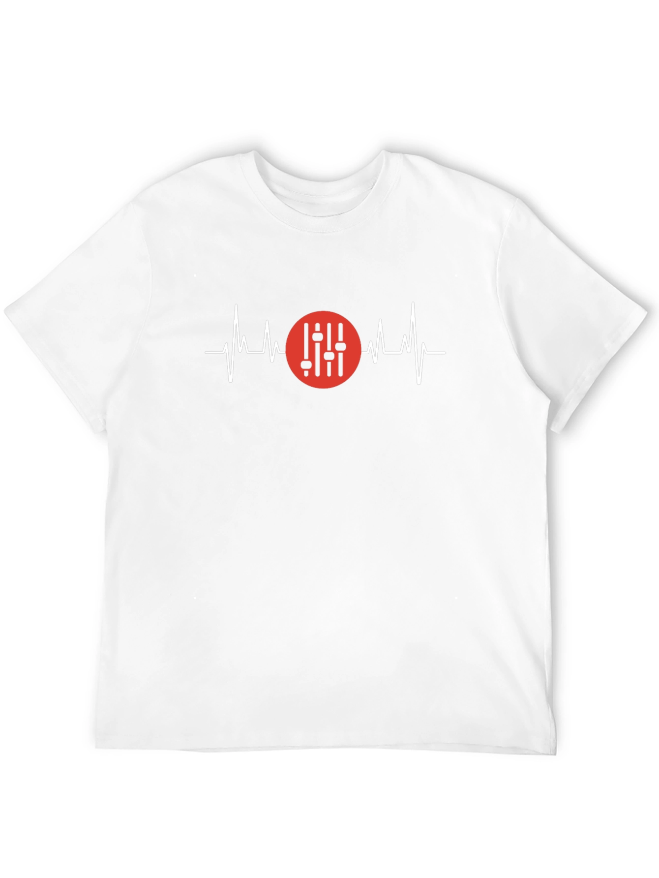 DJ Heartbeat Graphic Tee - Black