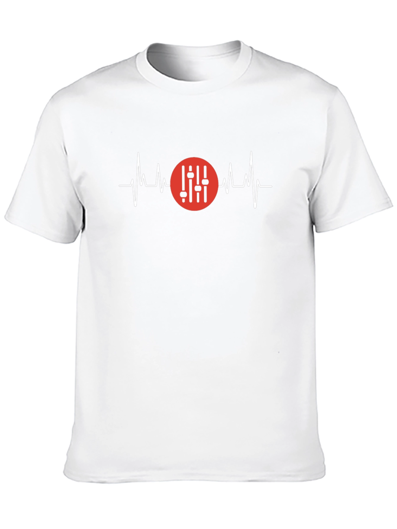 DJ Heartbeat Graphic Tee - Black