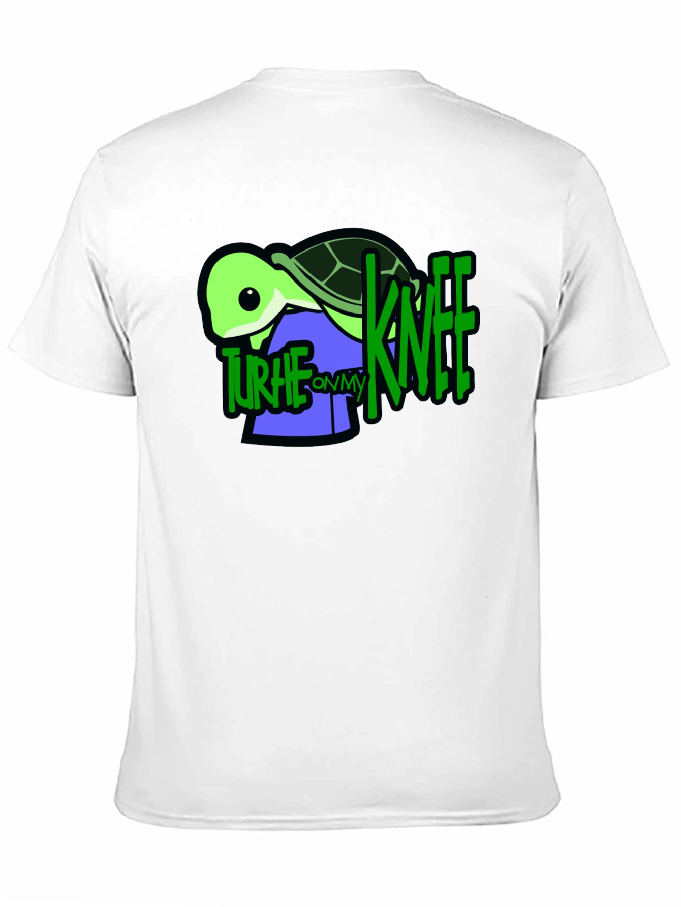 Turtle On My Knee Graphic T-Shirt
