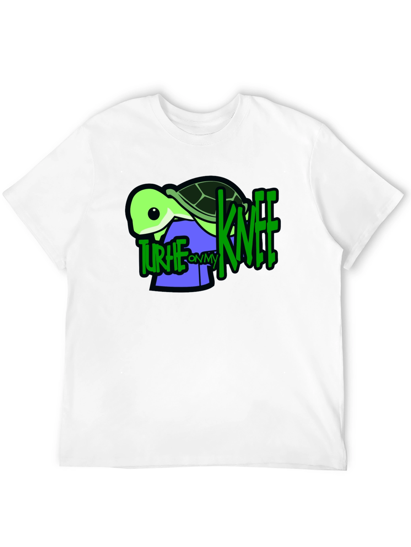 Turtle On My Knee Graphic T-Shirt