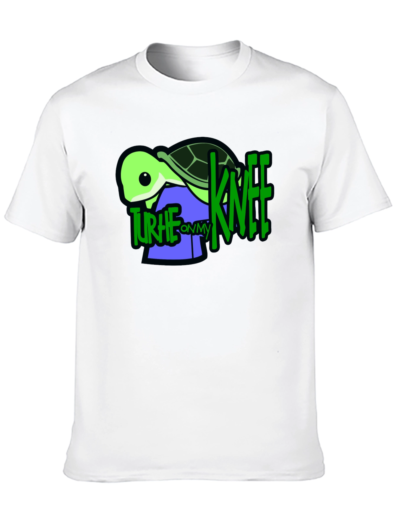 Turtle On My Knee Graphic T-Shirt